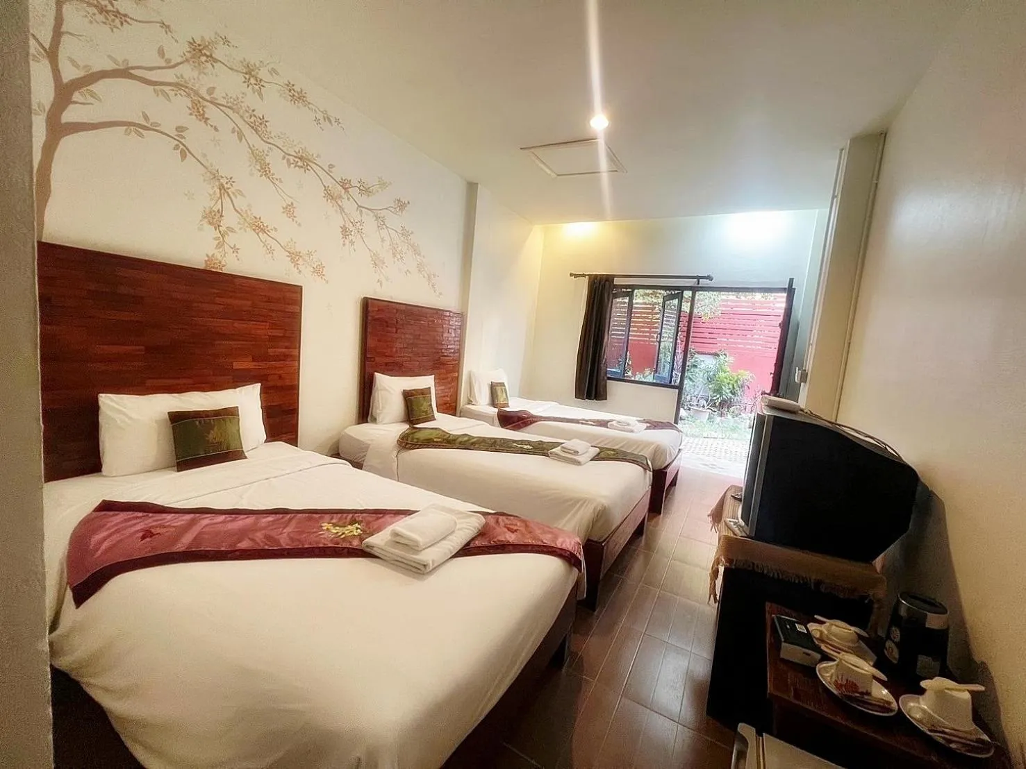 Bed in Thapae Boutique House