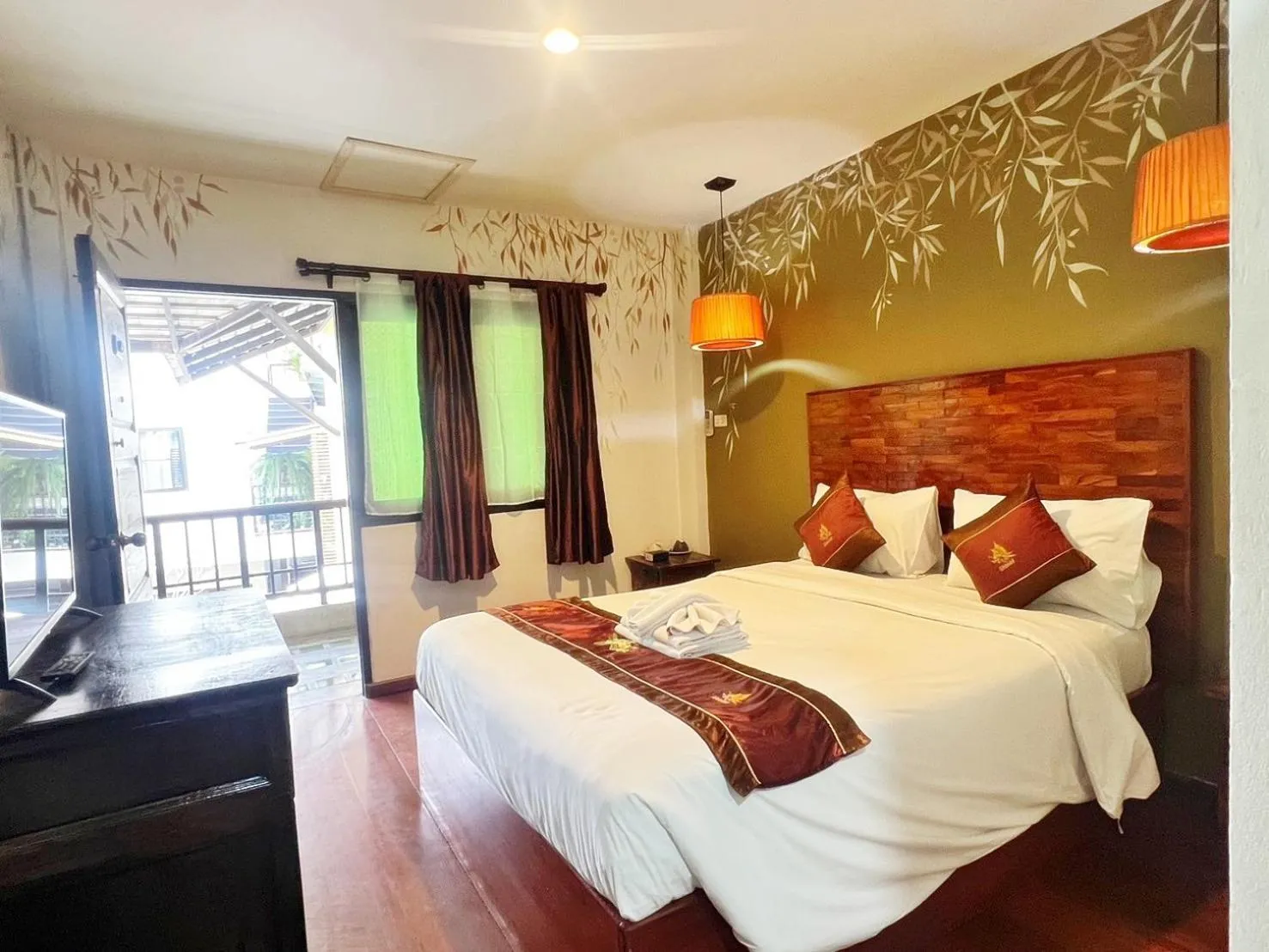 Bed in Thapae Boutique House