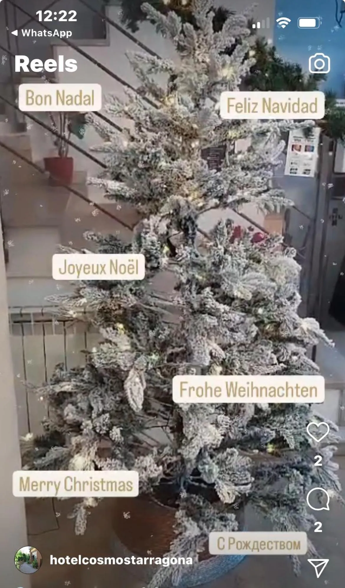 Winter in Hotel Cosmos Tarragona