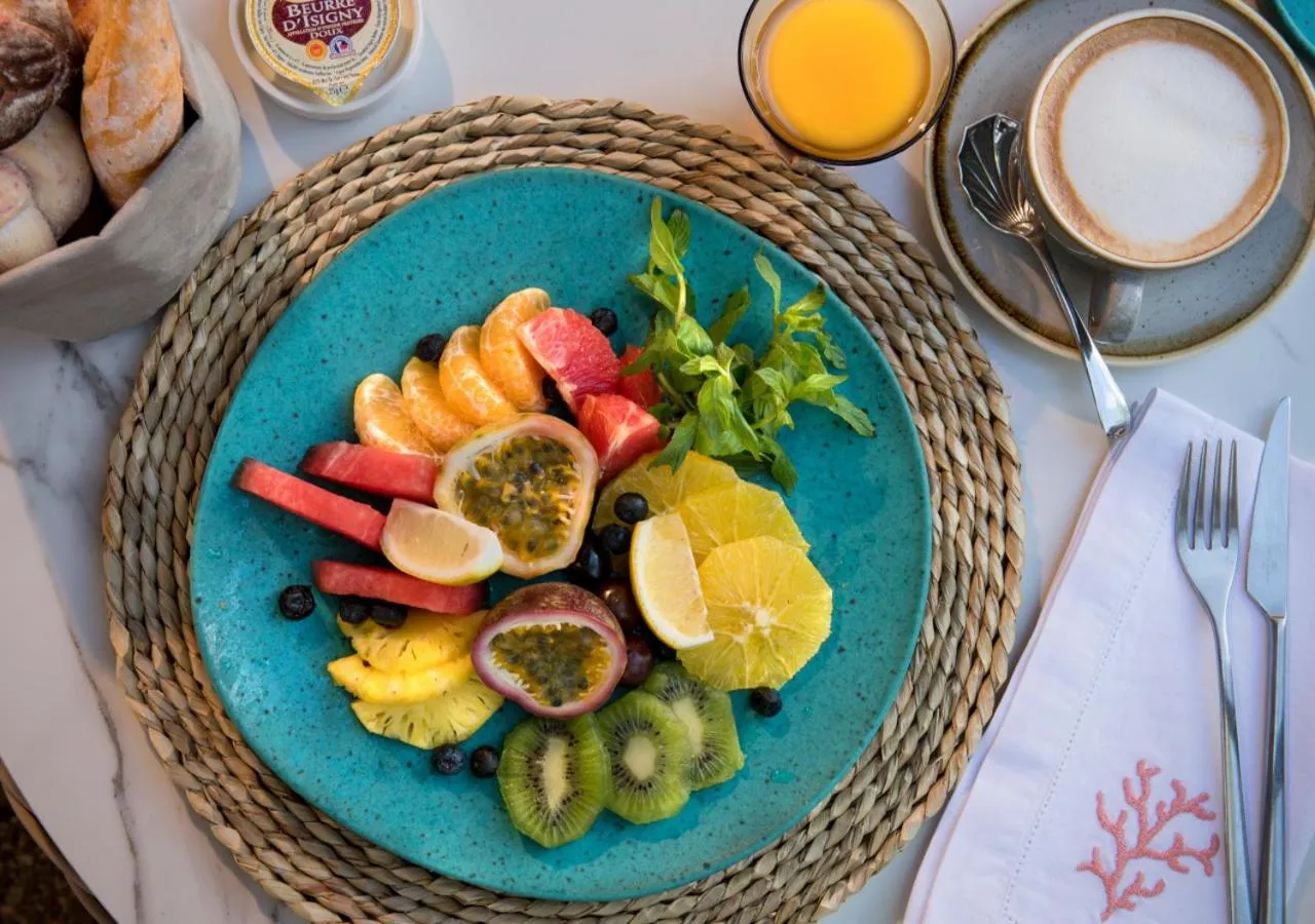 Food close-up in La Maison d'Eté Hotel by NEWMARK