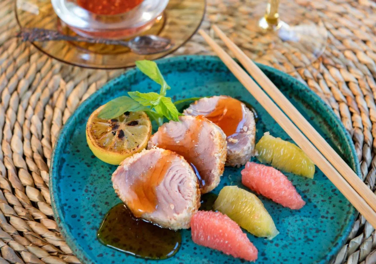 Food close-up in La Maison d'Eté Hotel by NEWMARK