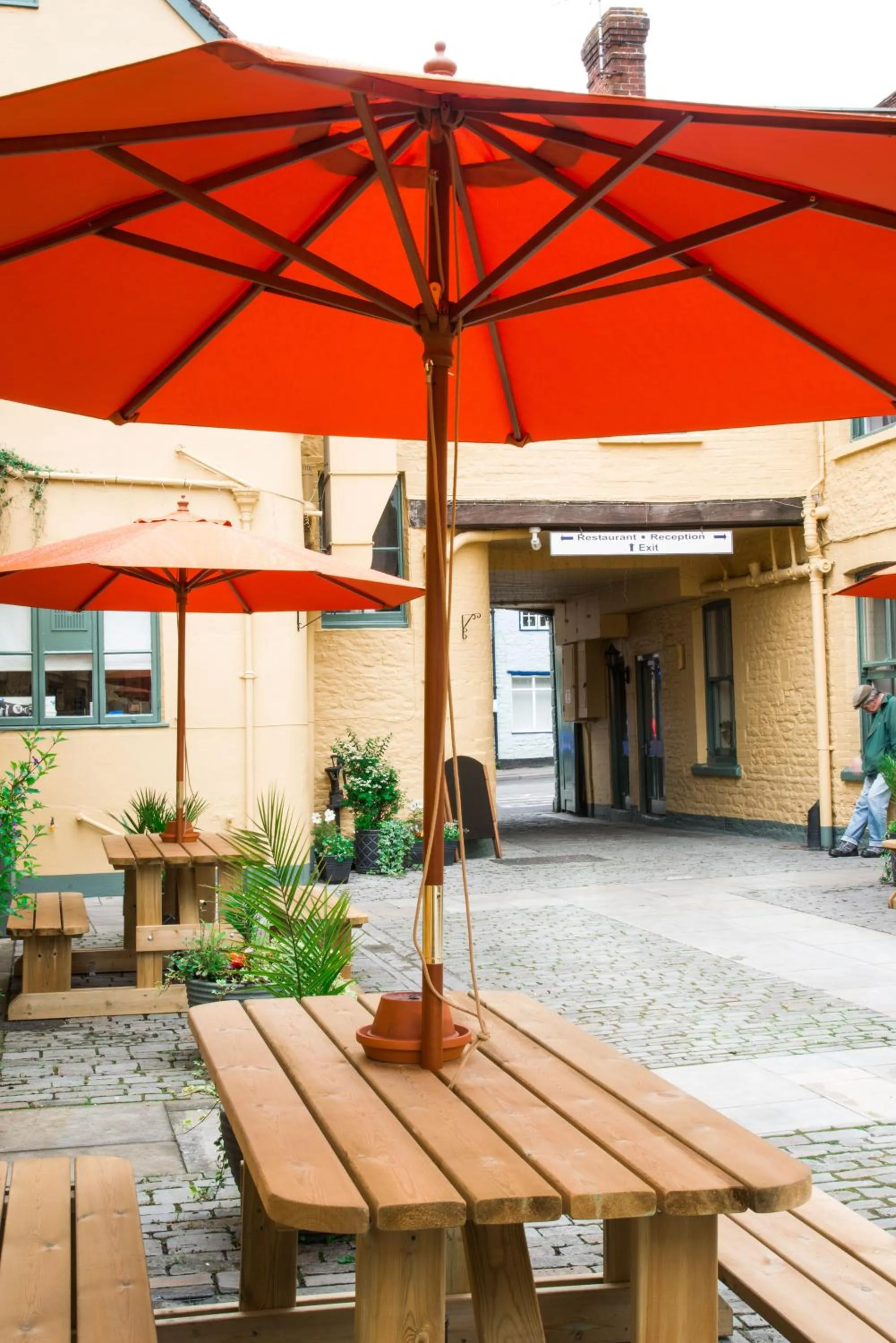 On site in The Dolphin Hotel