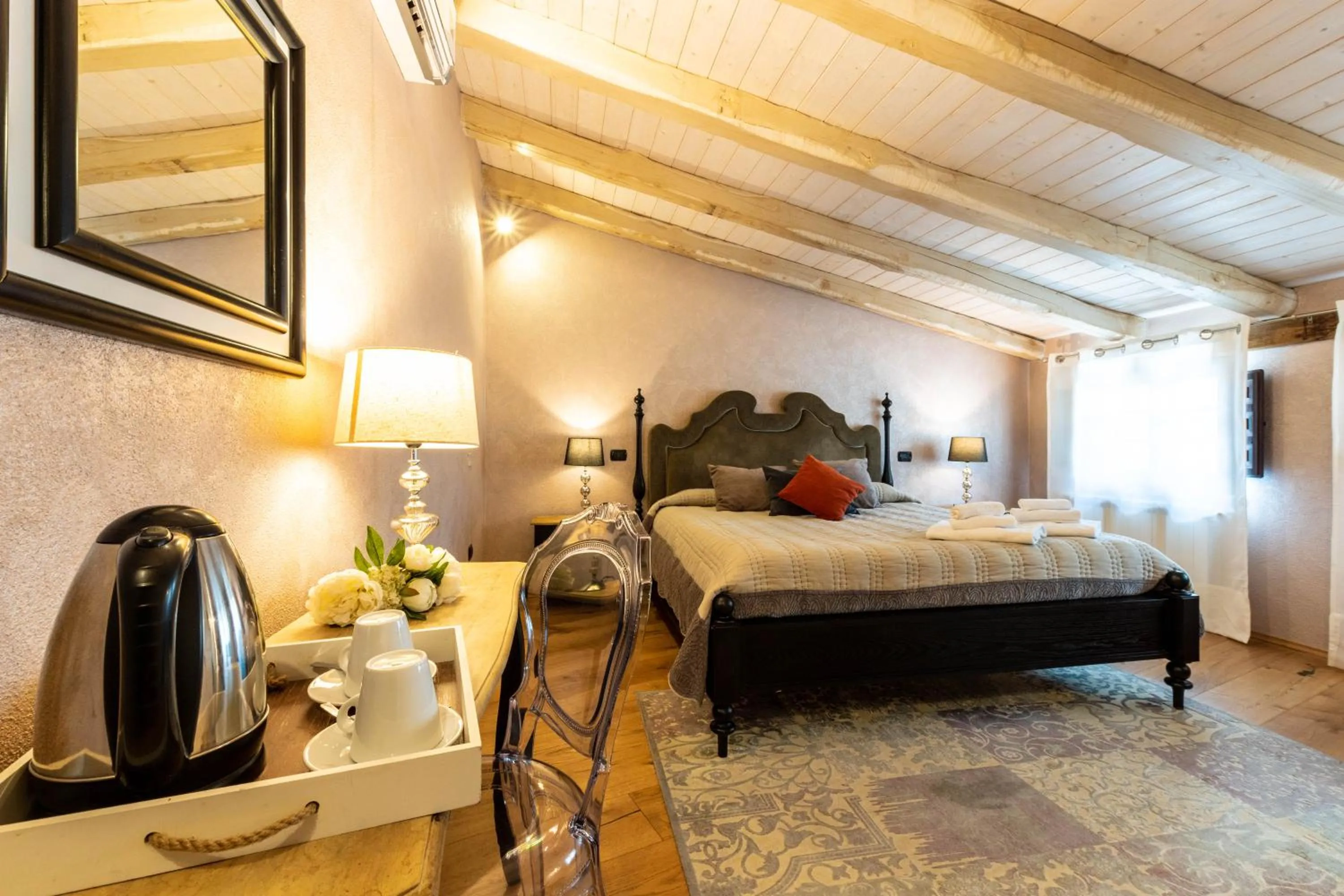 Bed in Antica Locanda Lunetta