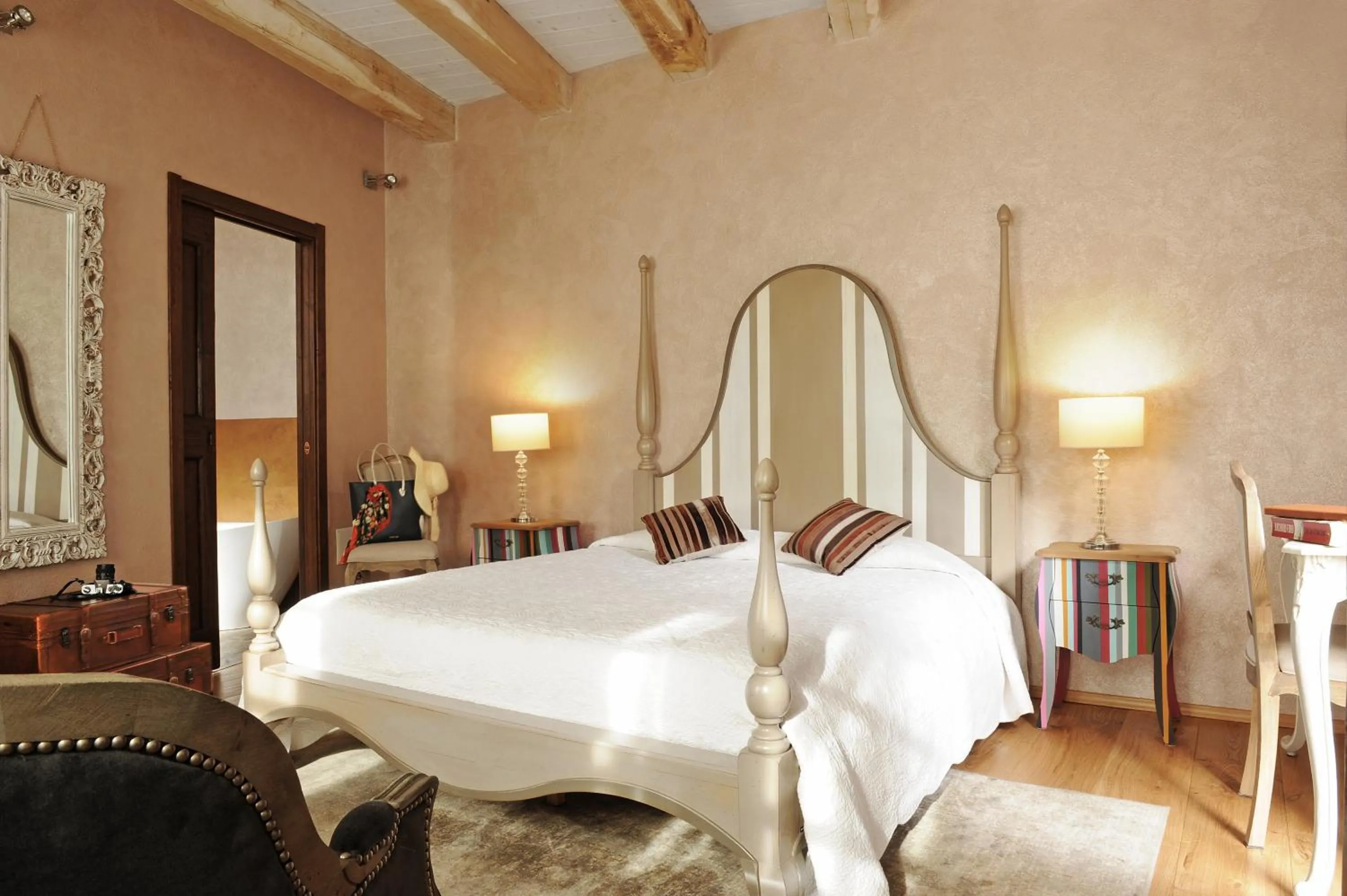Bed in Antica Locanda Lunetta