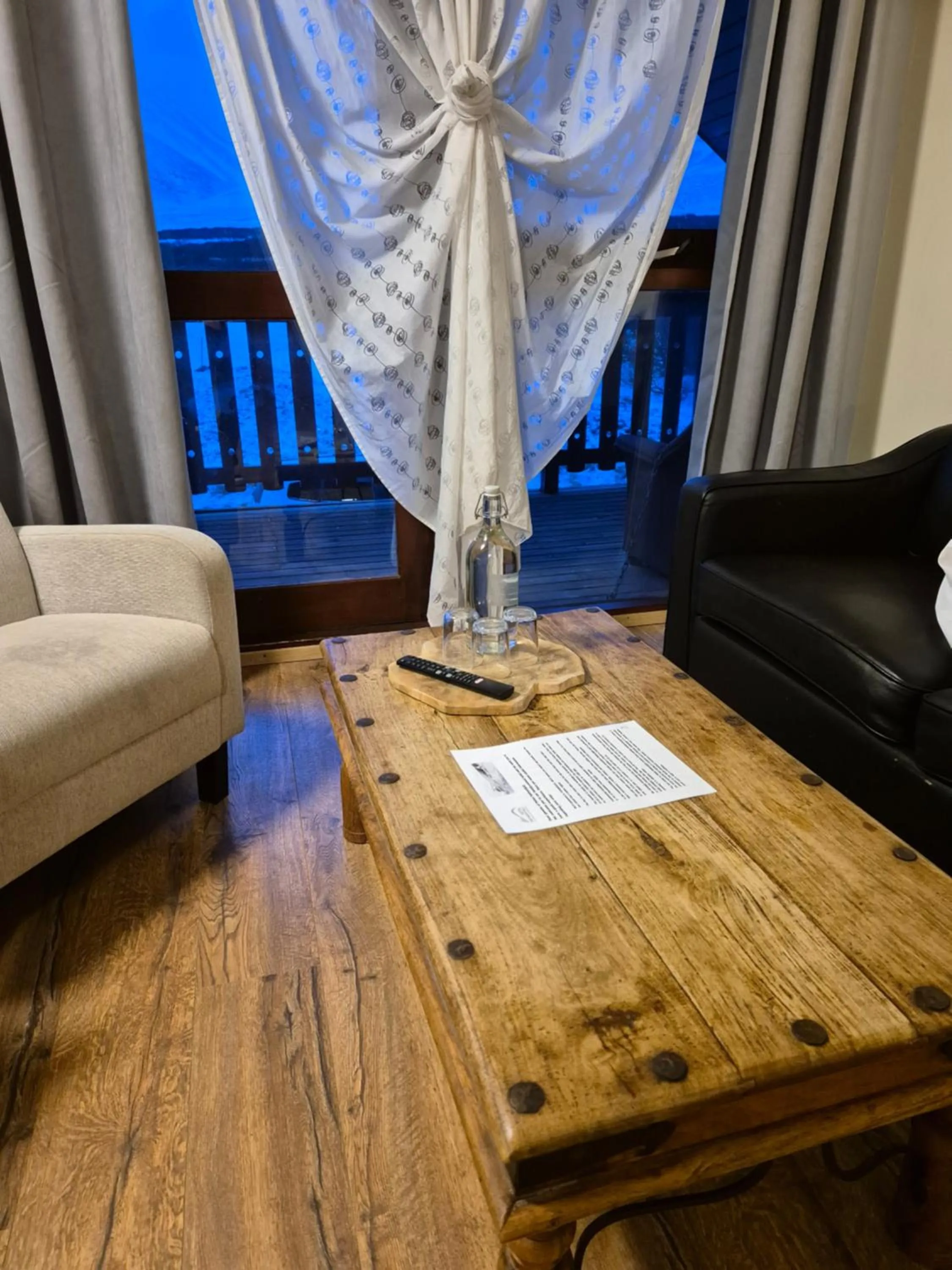 Living room in Hotel Hafnarfjall