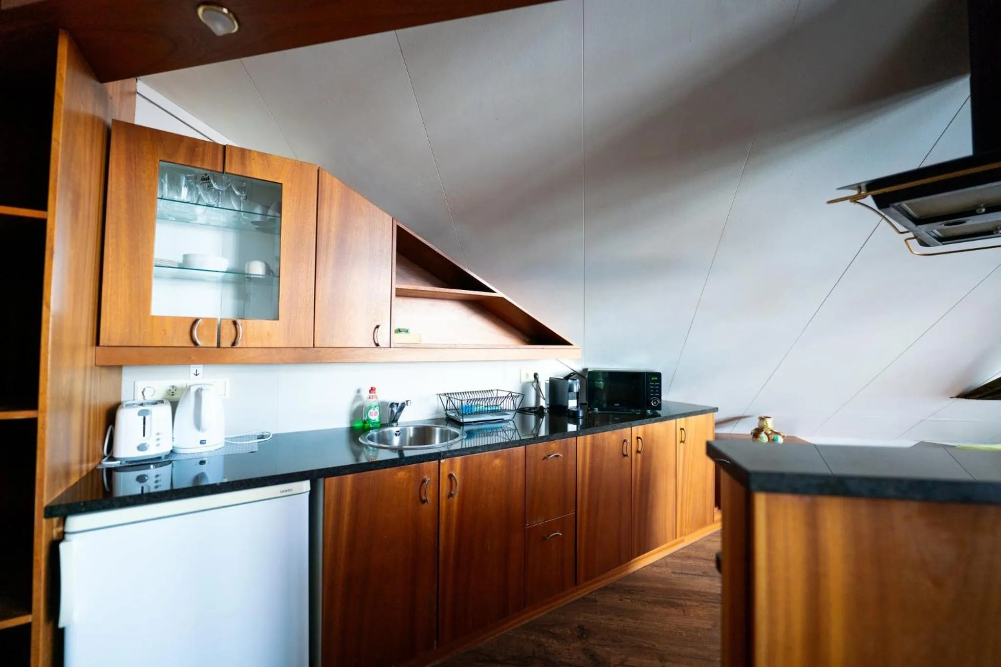 Kitchen or kitchenette in Hotel Hafnarfjall