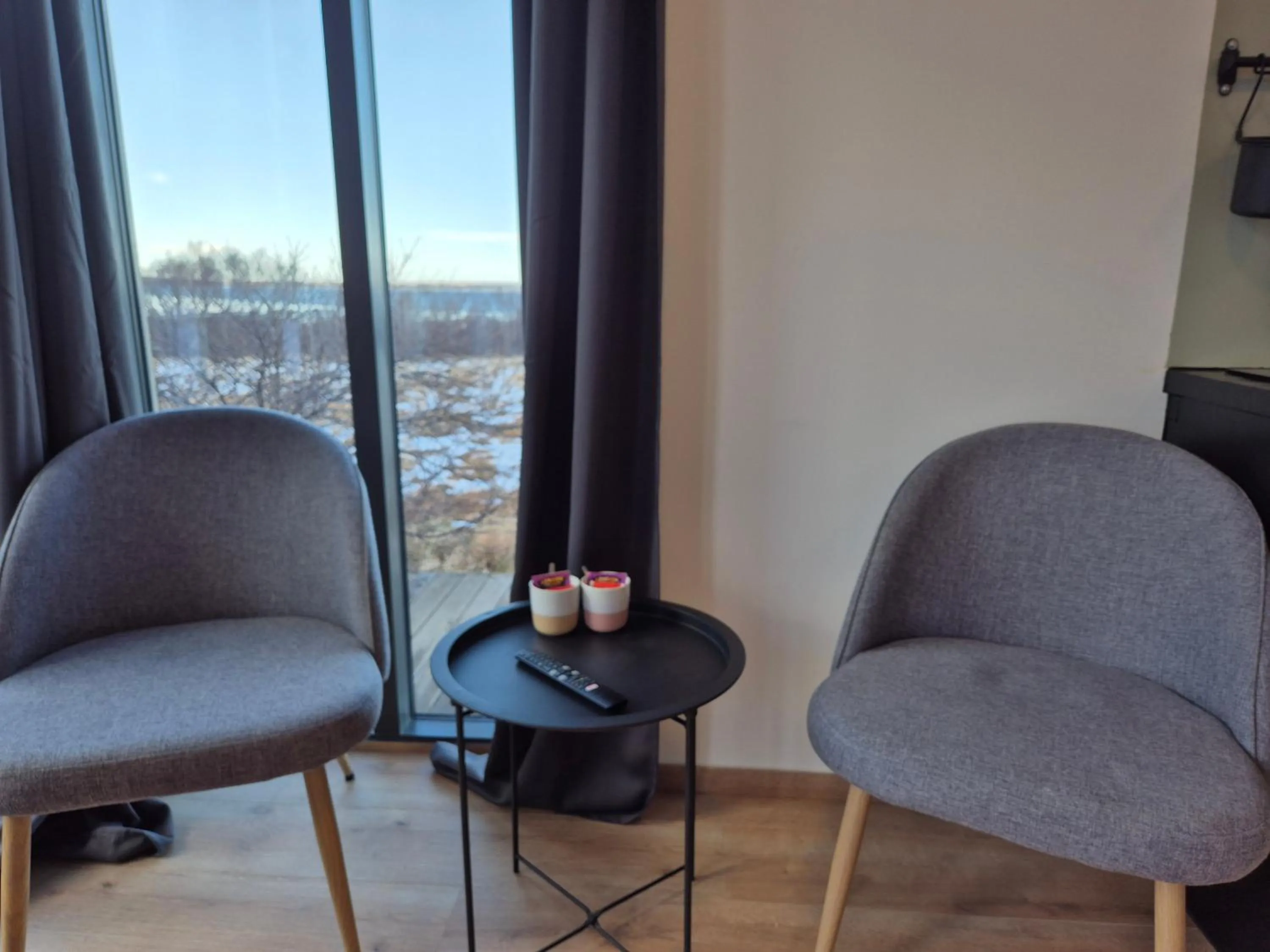 Living room in Hotel Hafnarfjall