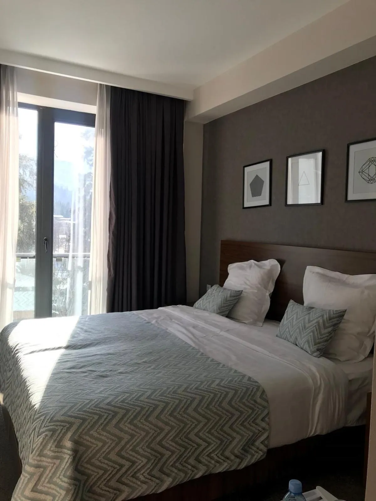 Bed in AuRoom Bakuriani Resort