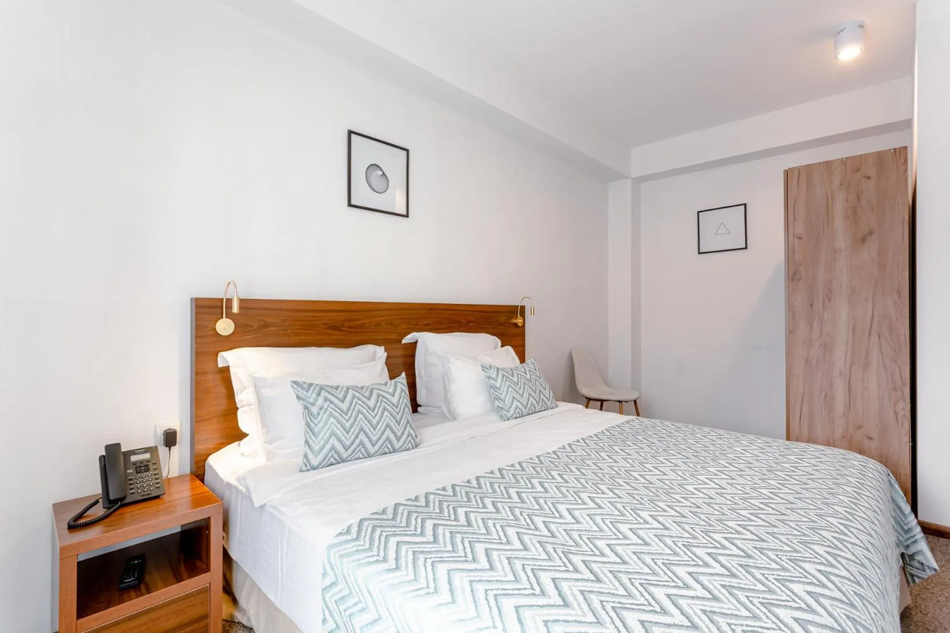 Bed in AuRoom Bakuriani Resort