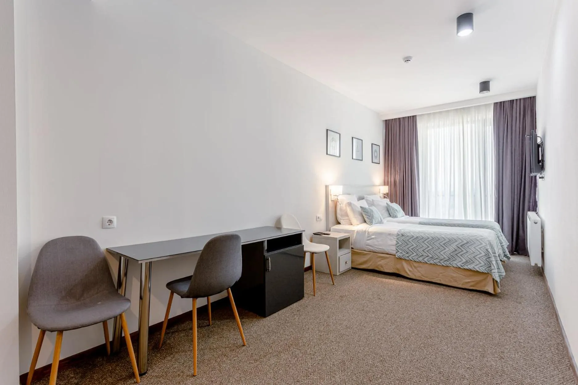 Seating area, Bed in AuRoom Bakuriani Resort