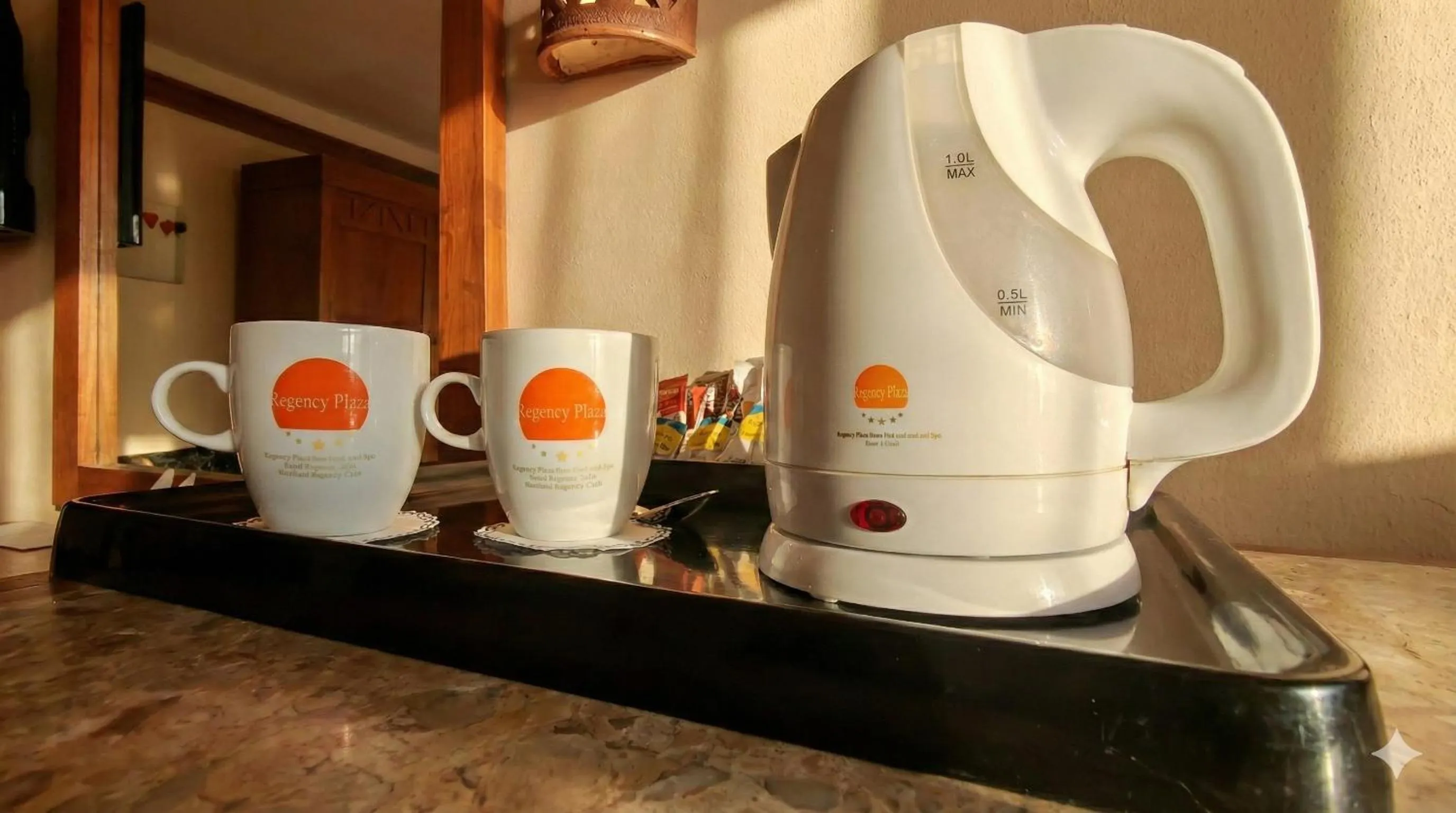 Coffee/tea facilities in Regency Plaza Aqua Park and Spa Resort