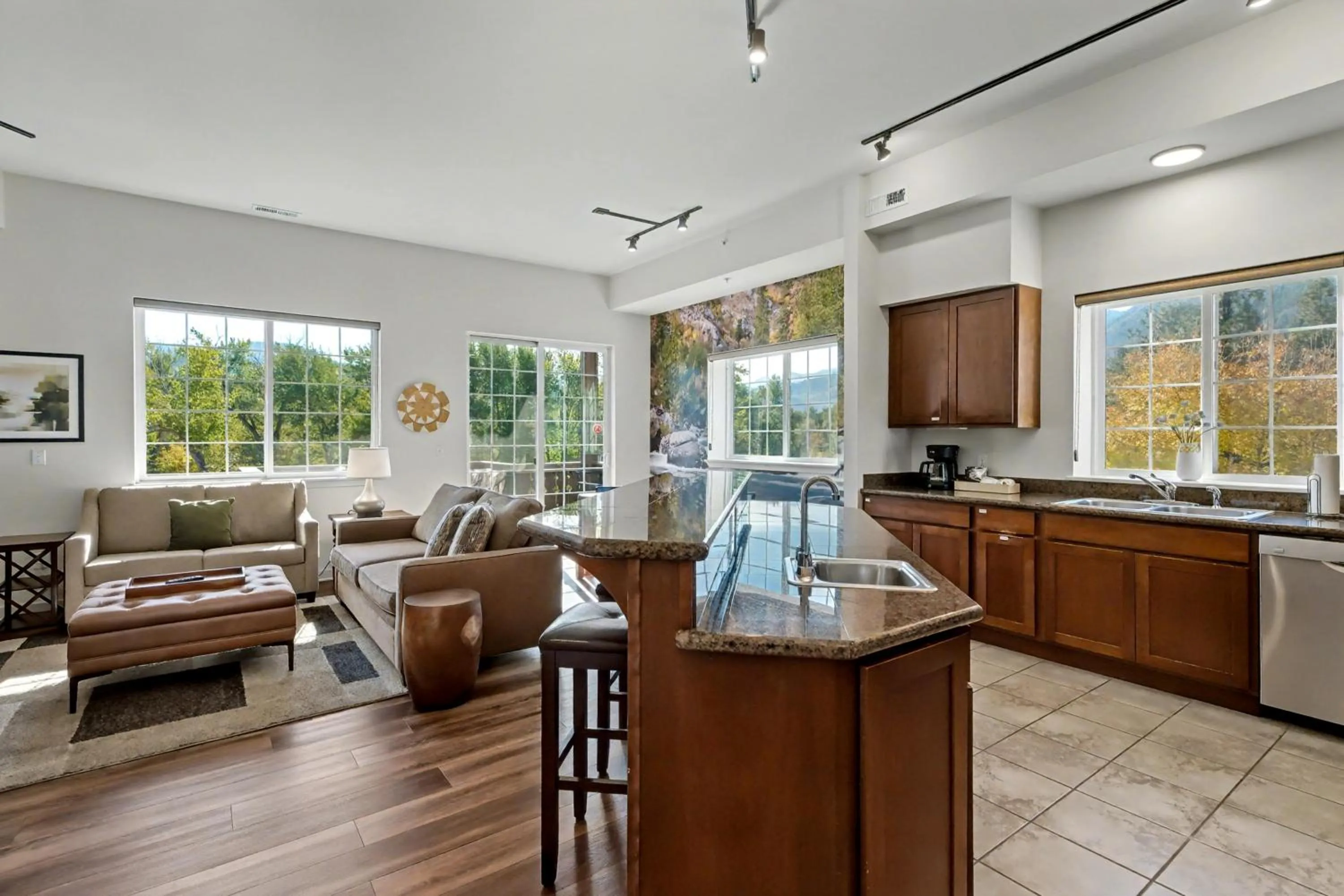 Kitchen or kitchenette in Obertal Inn