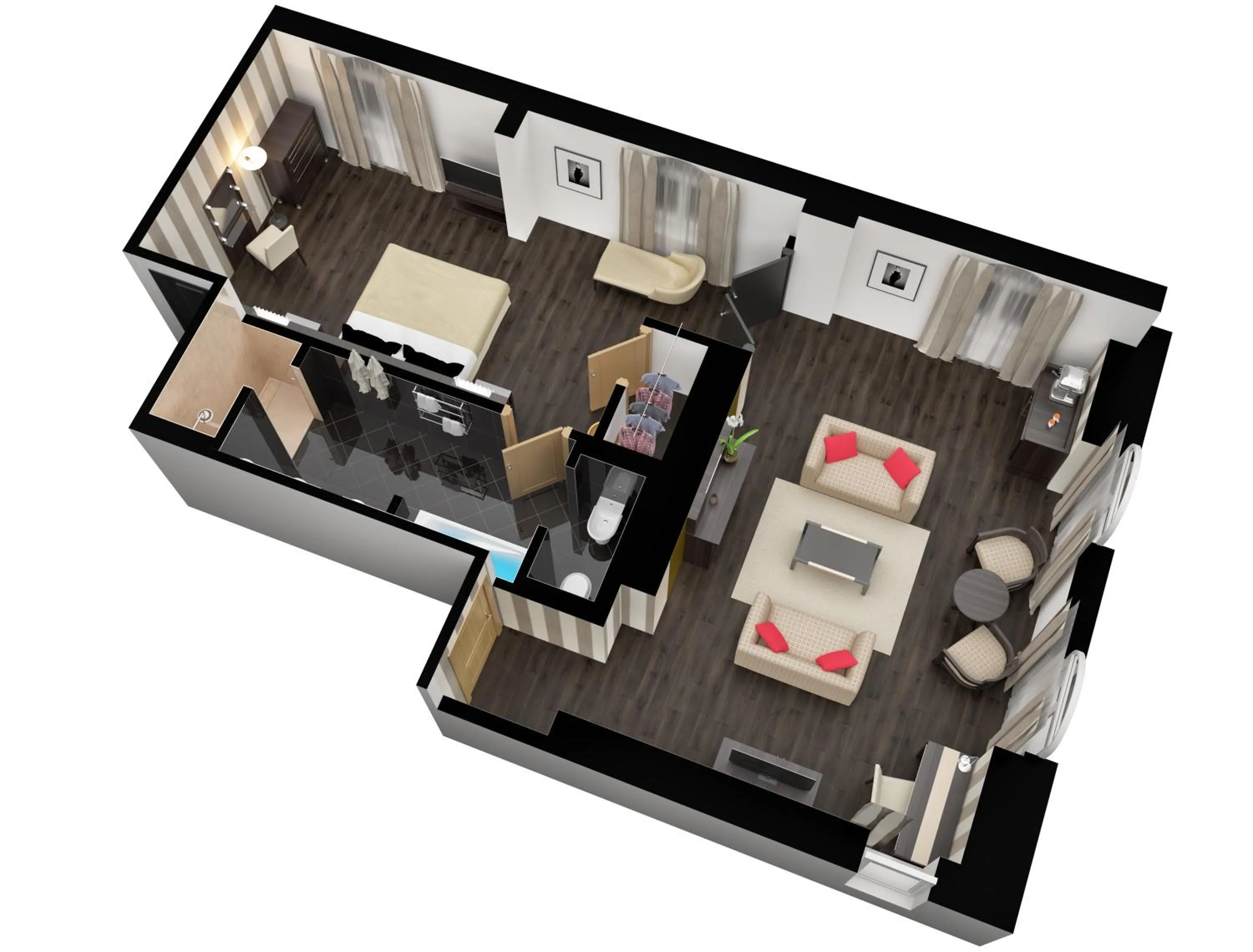 Floor plan in 60 Hyde Park Gate Hotel