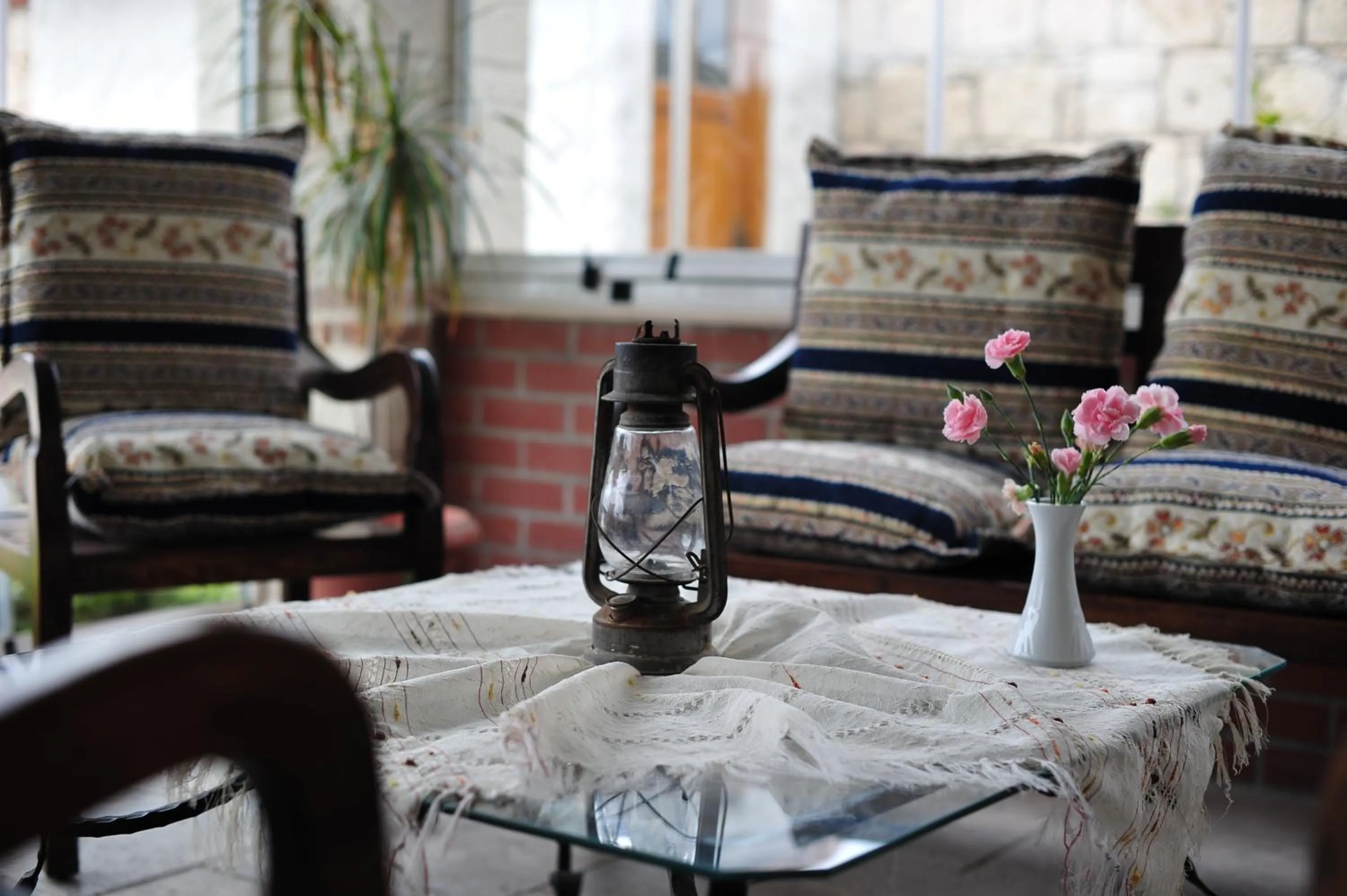 Decorative detail, Bed in Alacati Koclu Konagi Hotel