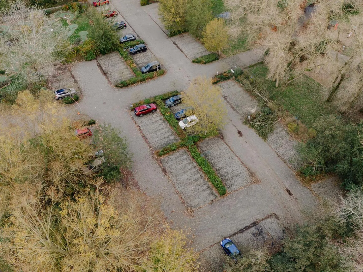 Bird's eye view in Domein Westhoek