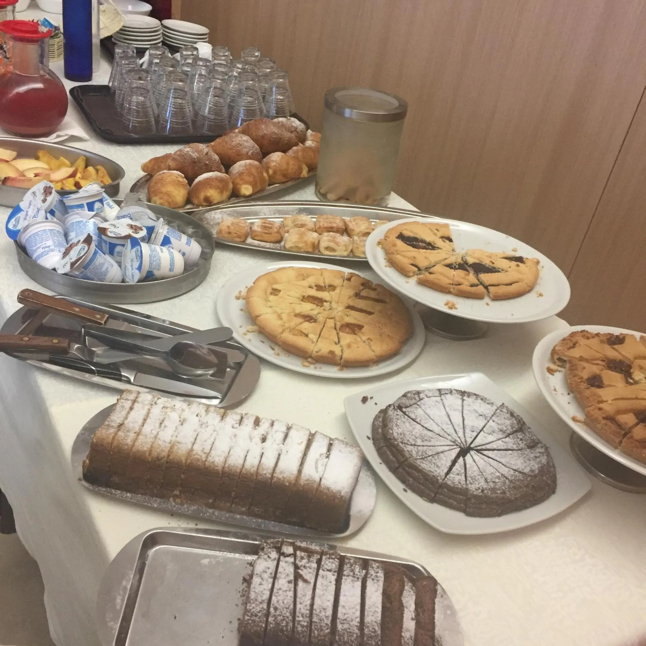Italian breakfast in Hotel Garden