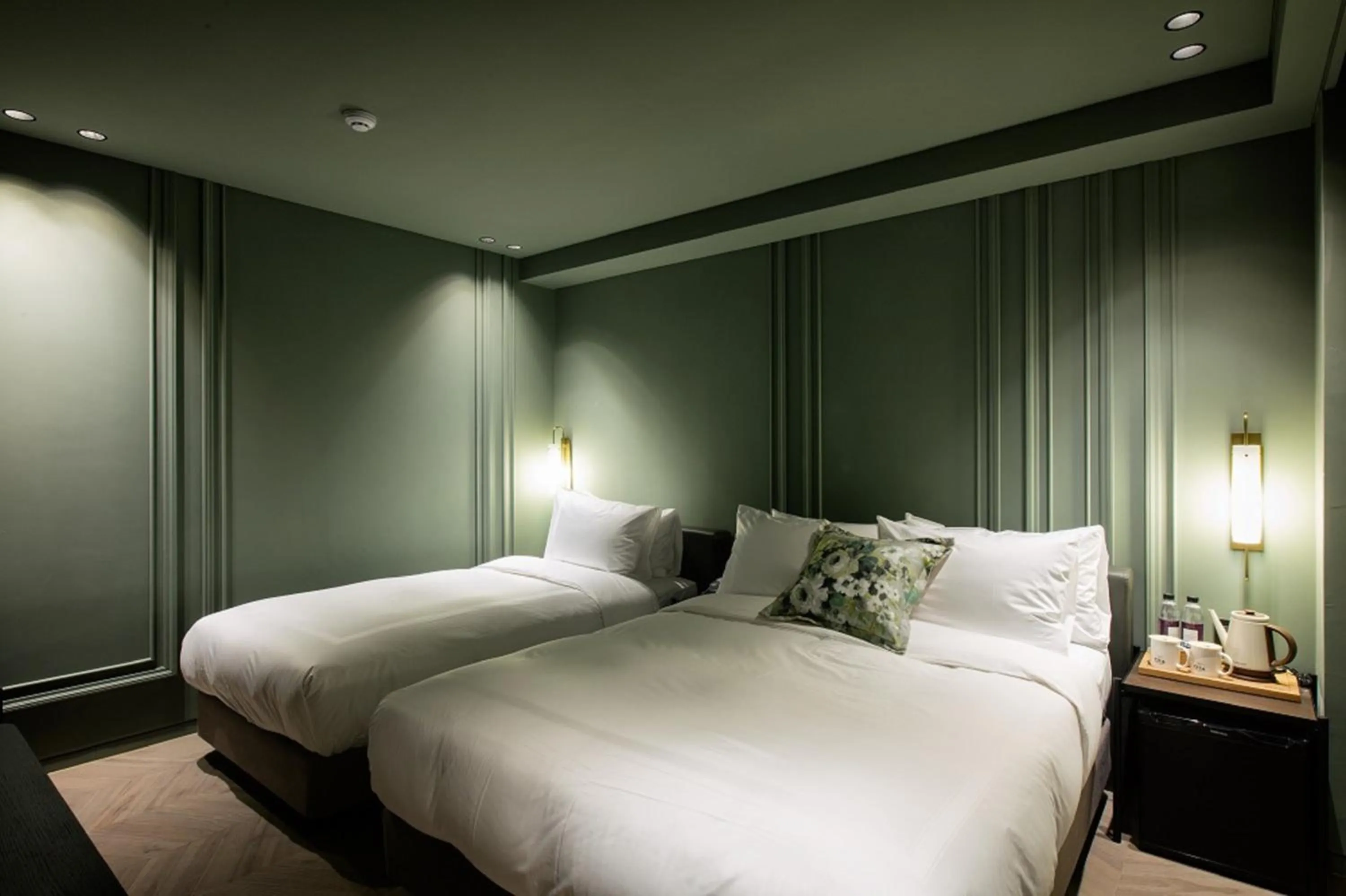 Bed in BROWN DOT Hotel Dadaepo Beach ㅡ 구 Oia Hotel