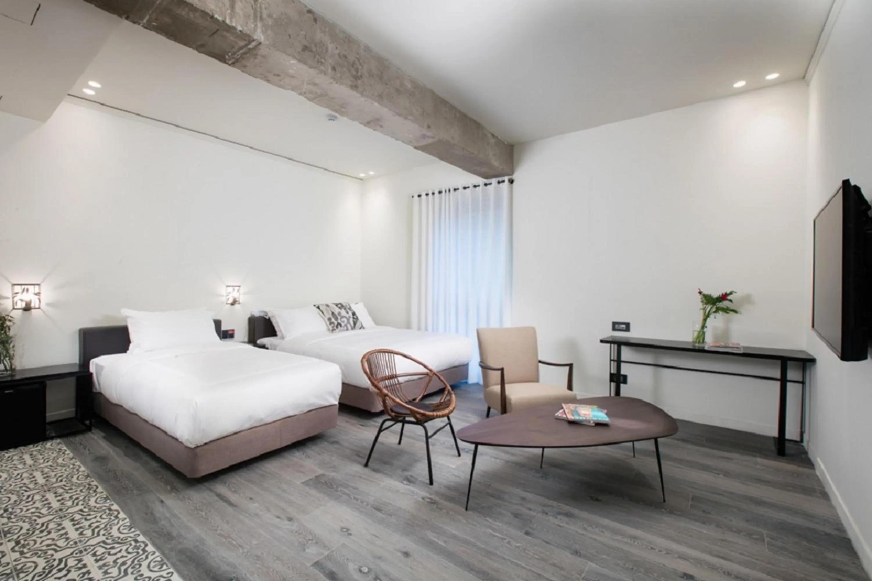 Bed in BROWN DOT Hotel Dadaepo Beach ㅡ 구 Oia Hotel