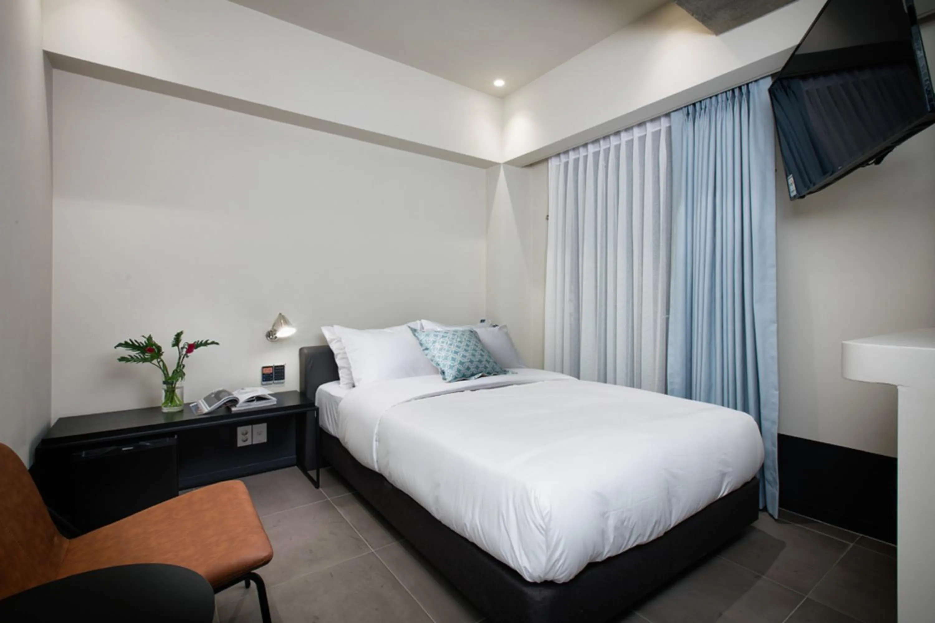 Bed in BROWN DOT Hotel Dadaepo Beach ㅡ 구 Oia Hotel