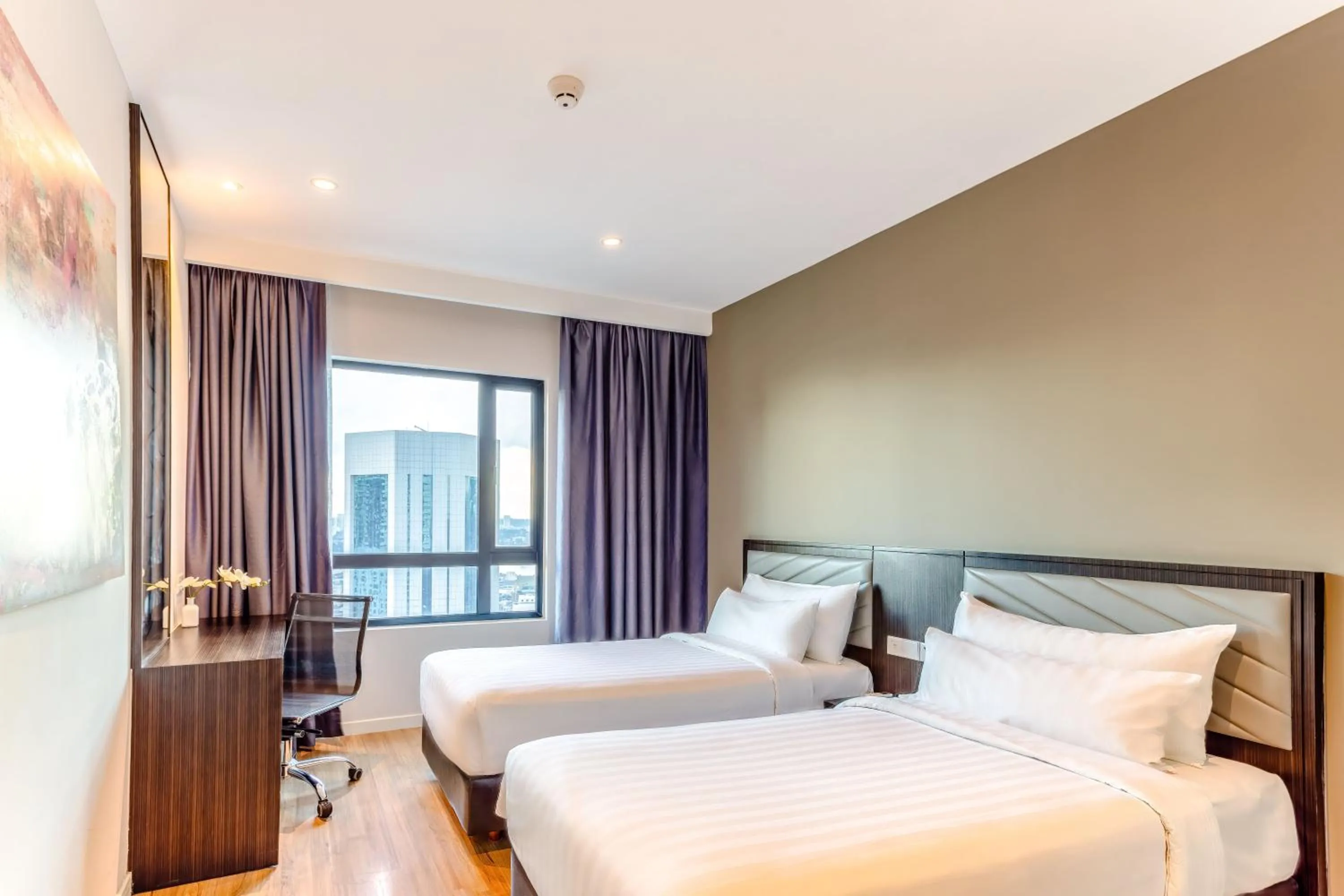 Bedroom, Bed in Shama Suasana Johor Bahru Formerly known as Suasana All Suites Hotels Johor Bahru