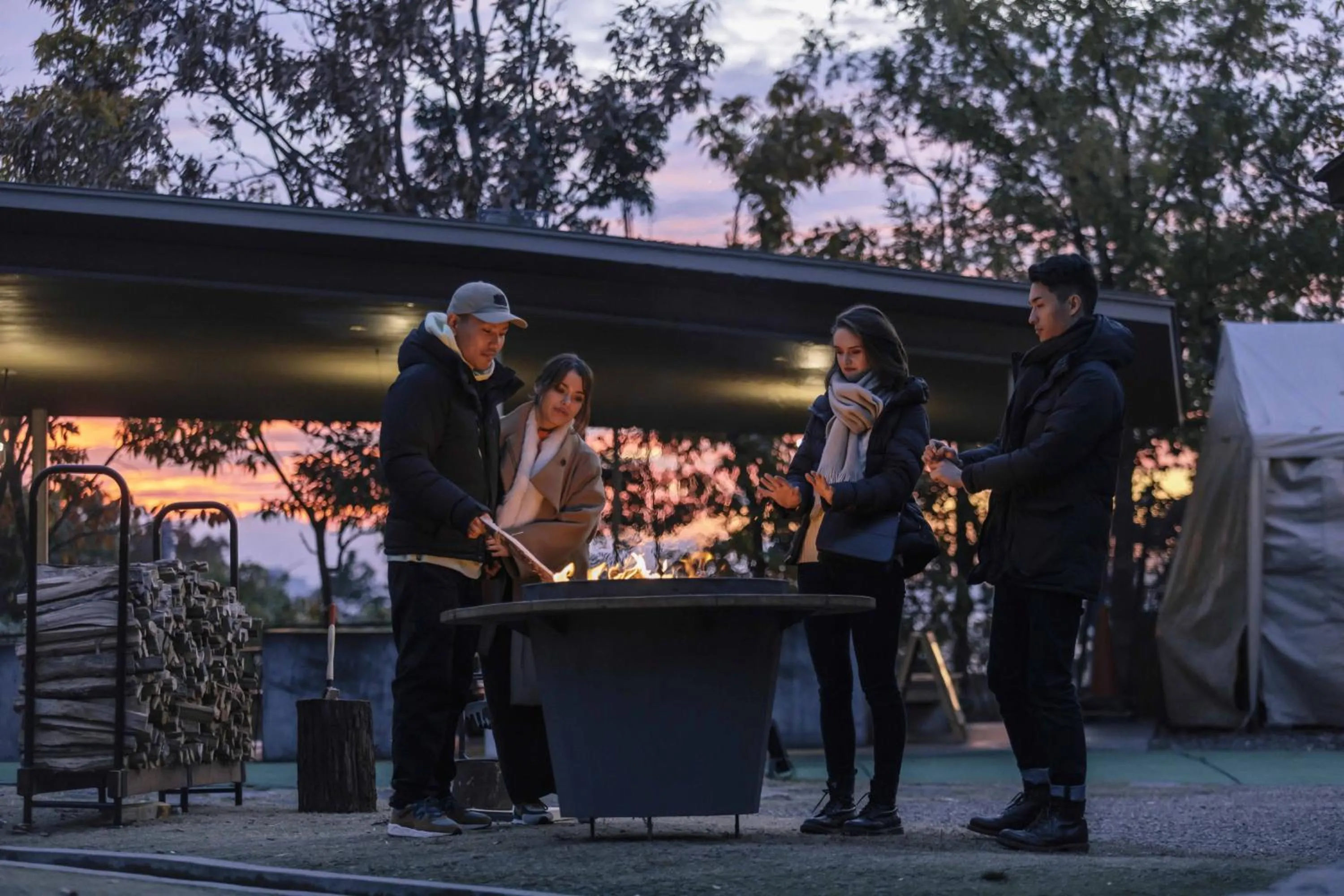 People in Hotel Lodge Maishima