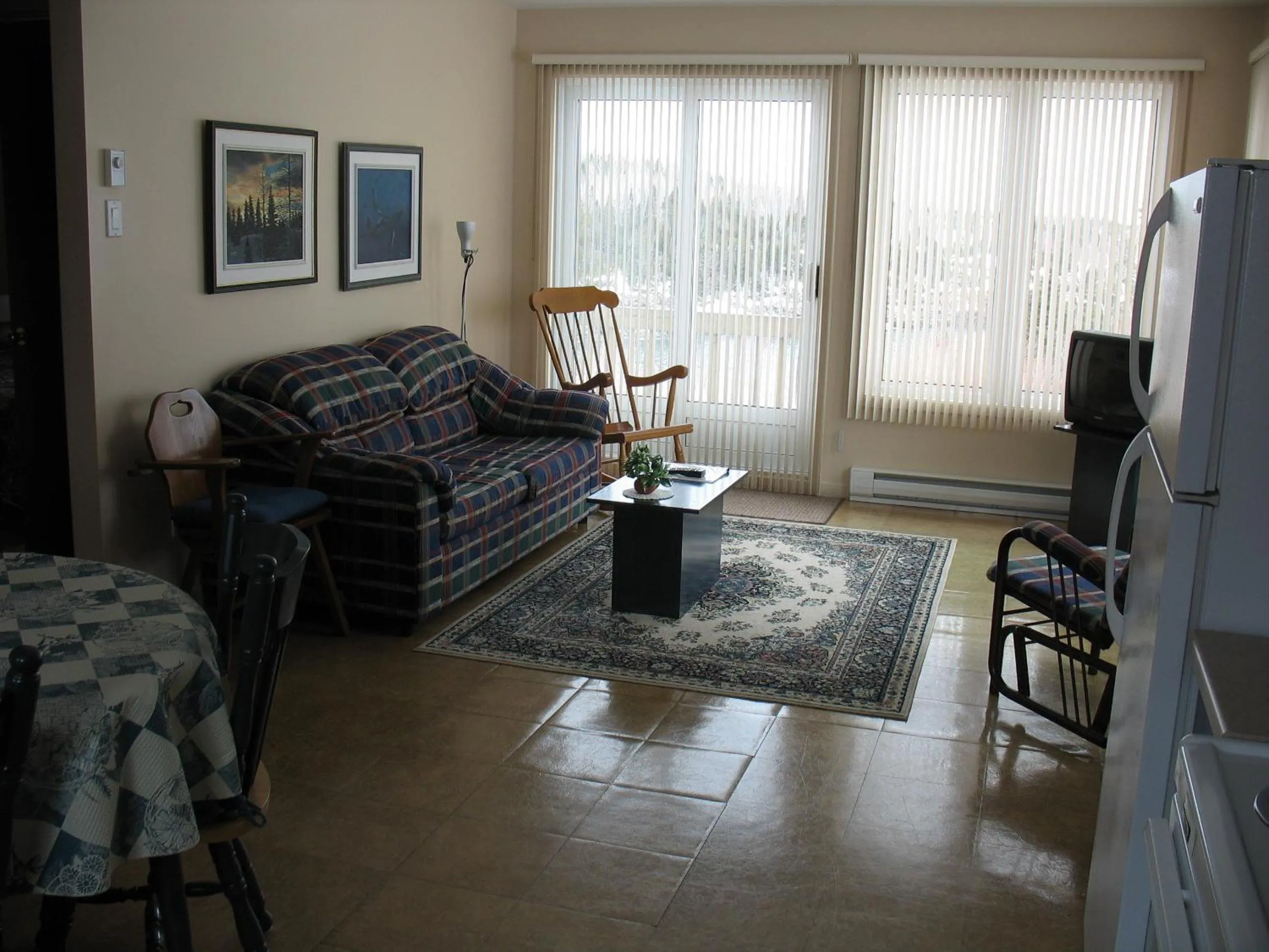 Living room in Les Chalets au Bord de la Mer
