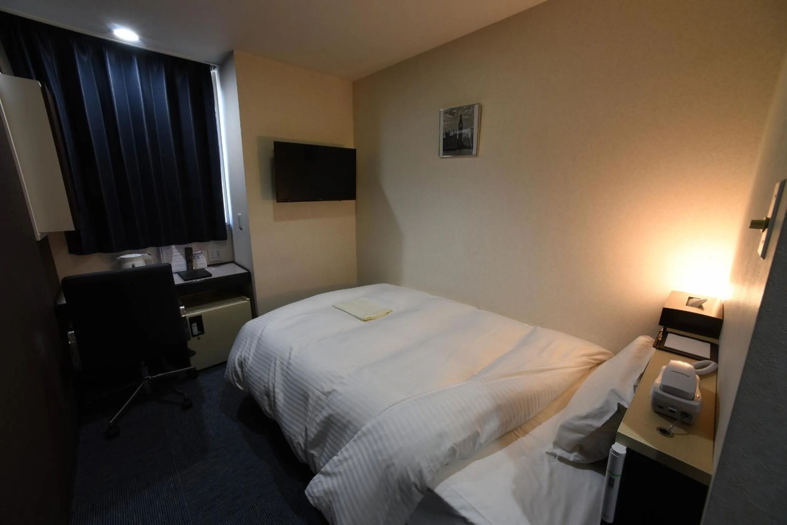 Photo of the whole room, Bed in R Hotels Inn Hokkaido Asahikawa
