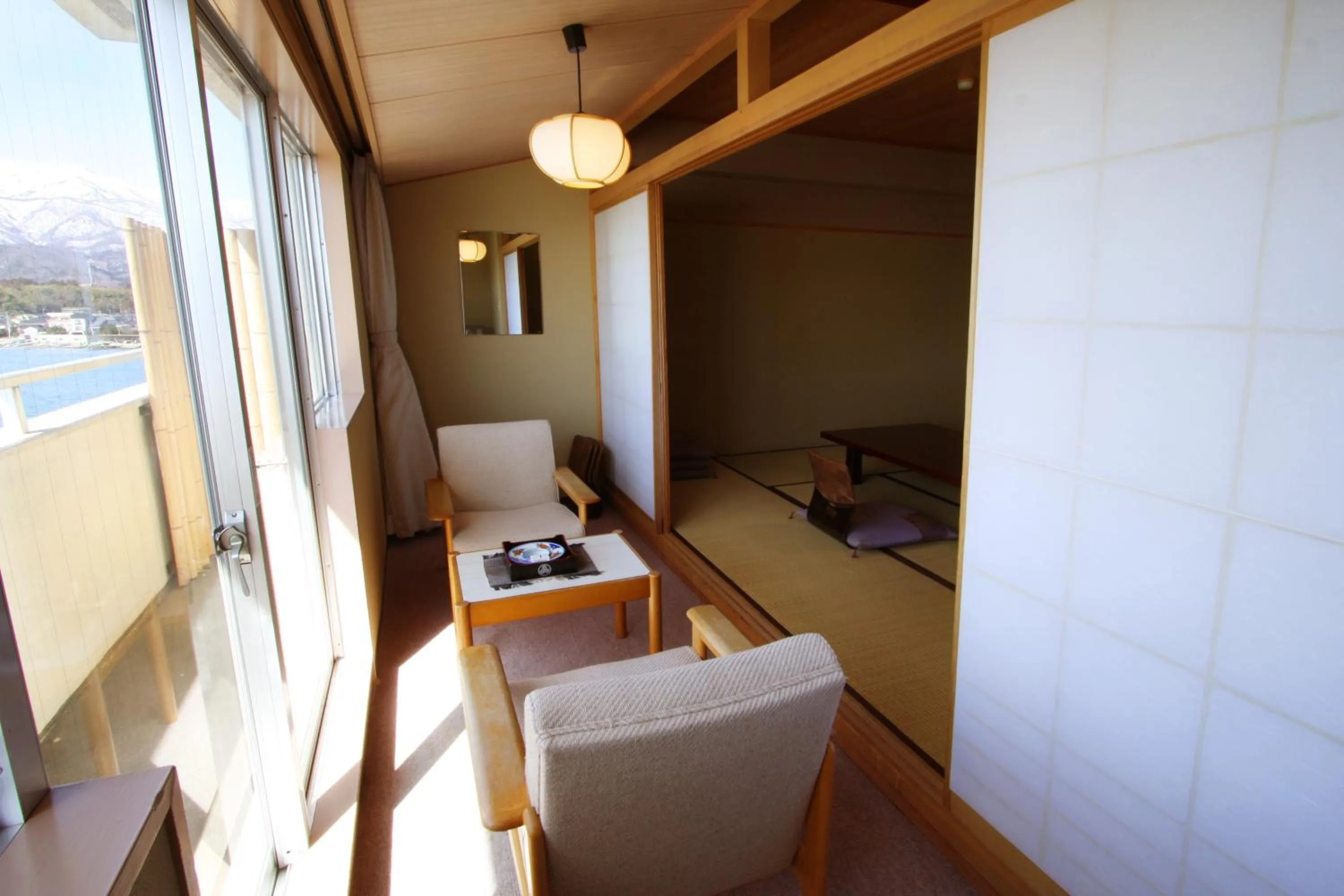 Seating area in Kohan No Yado Yoshidaya