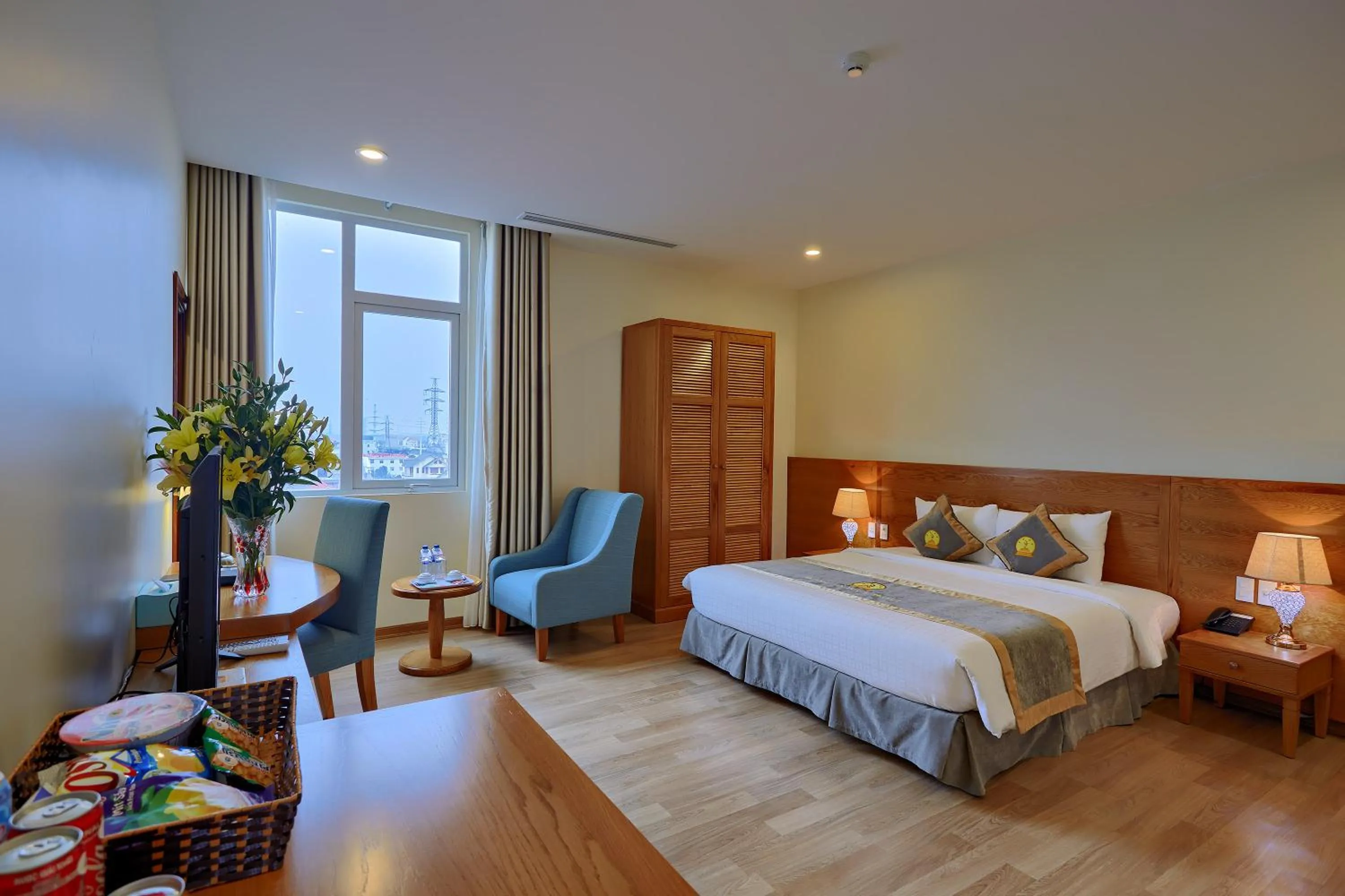 Bedroom, Bed in Hoang Son Peace Hotel