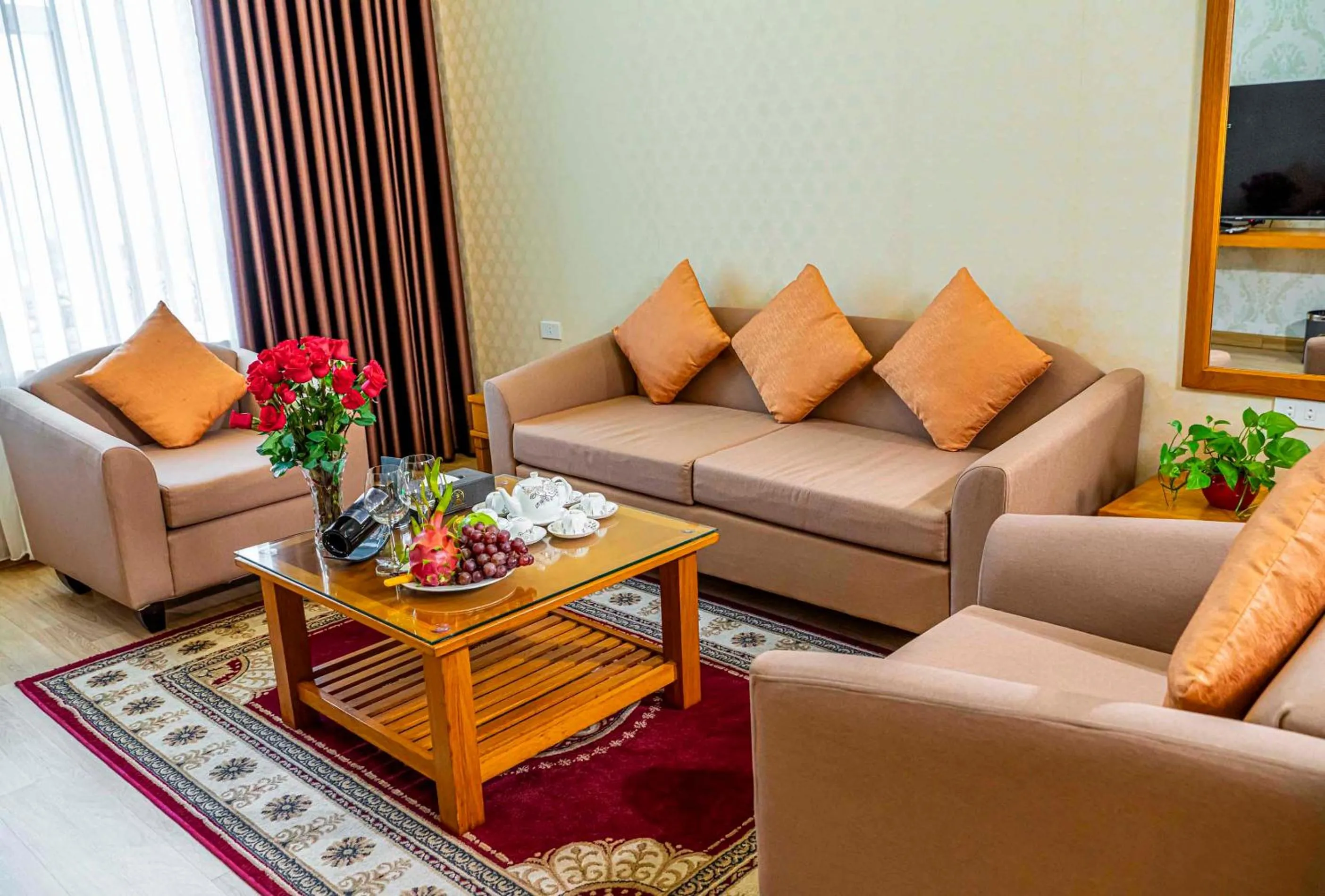 Living room in Hoang Son Peace Hotel