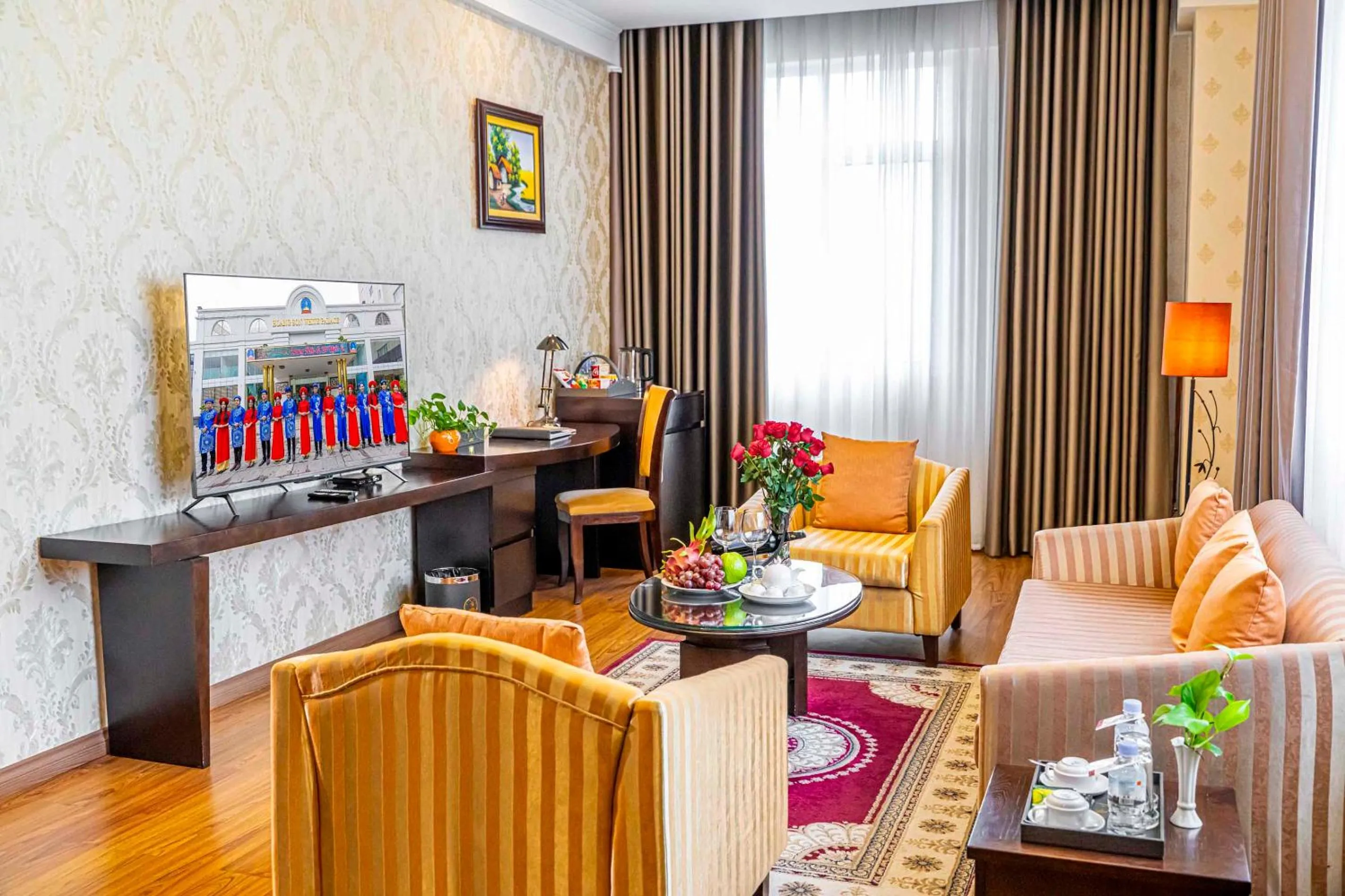 Living room in Hoang Son Peace Hotel