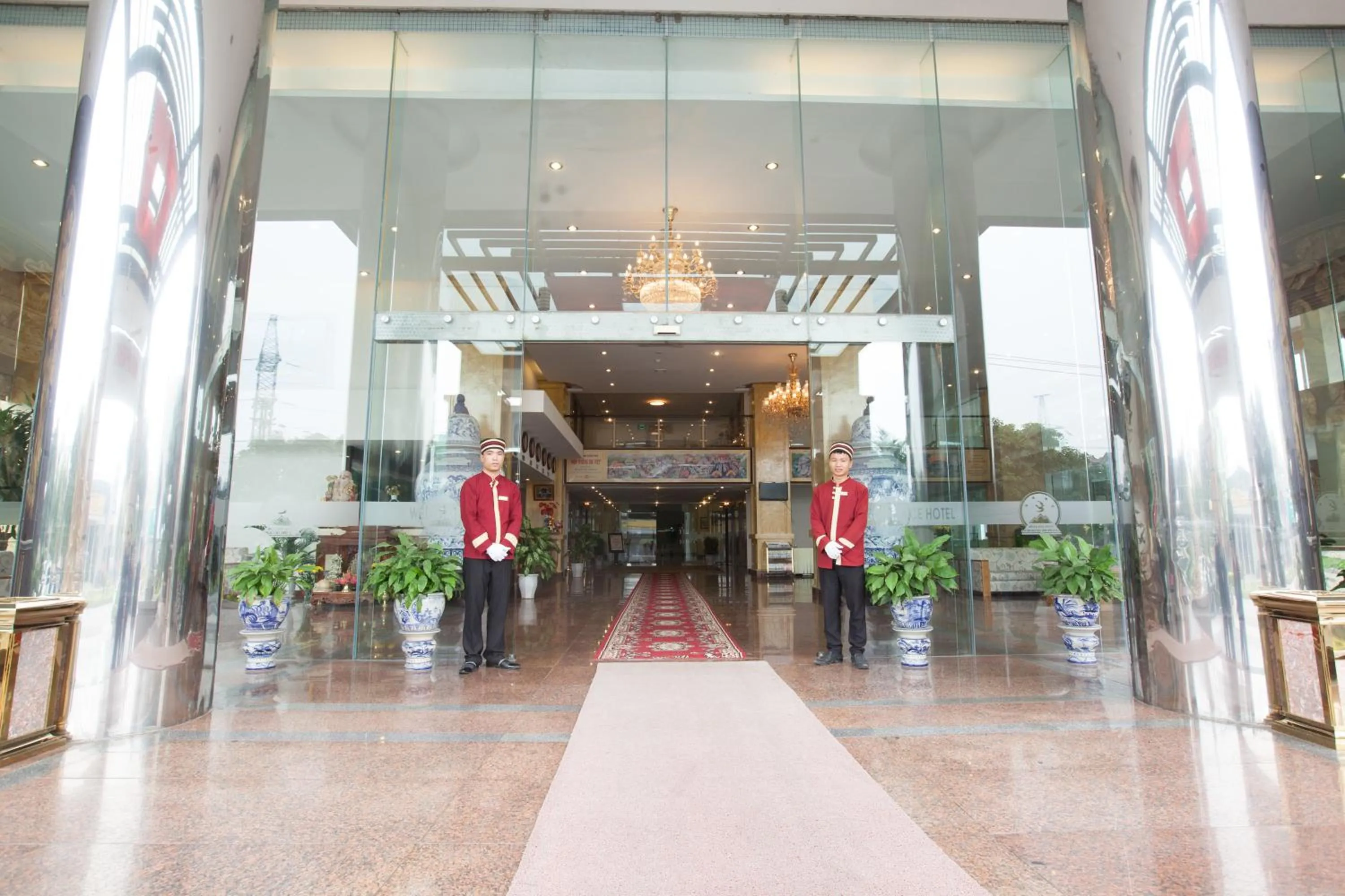 Facade/entrance in Hoang Son Peace Hotel