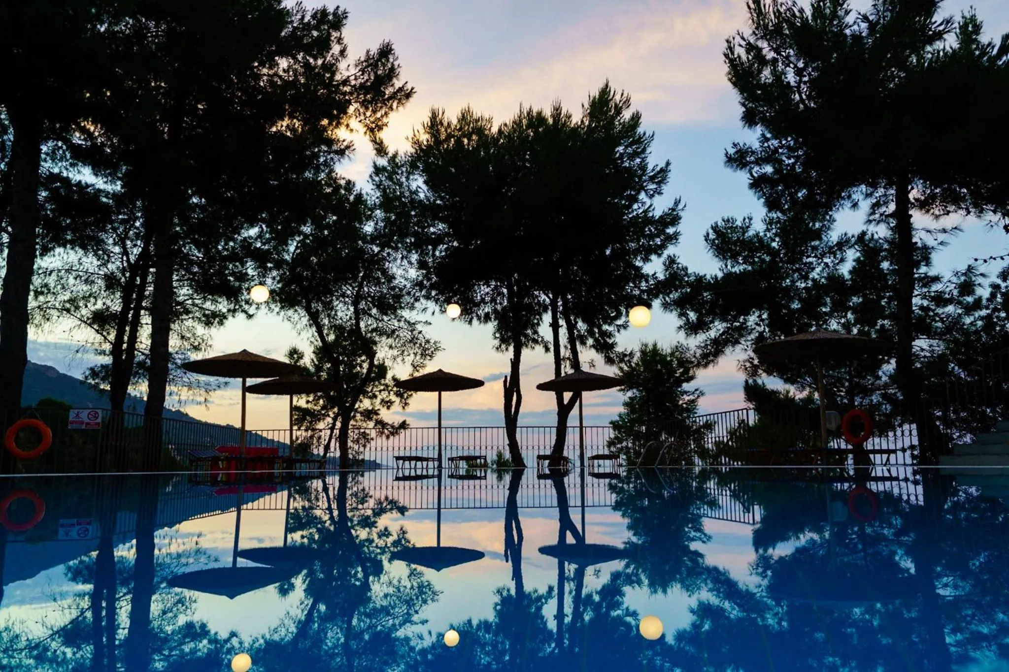 Pool view in Celia Apartments