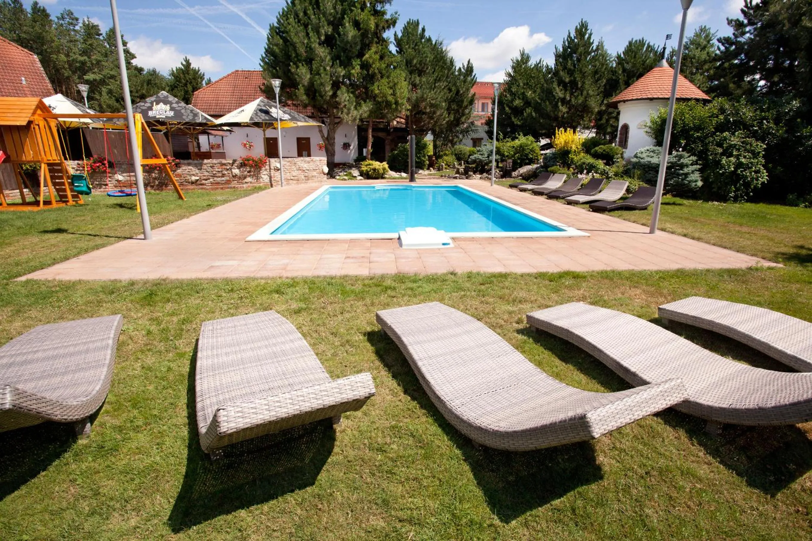 Swimming pool in Garni hotel Celnice