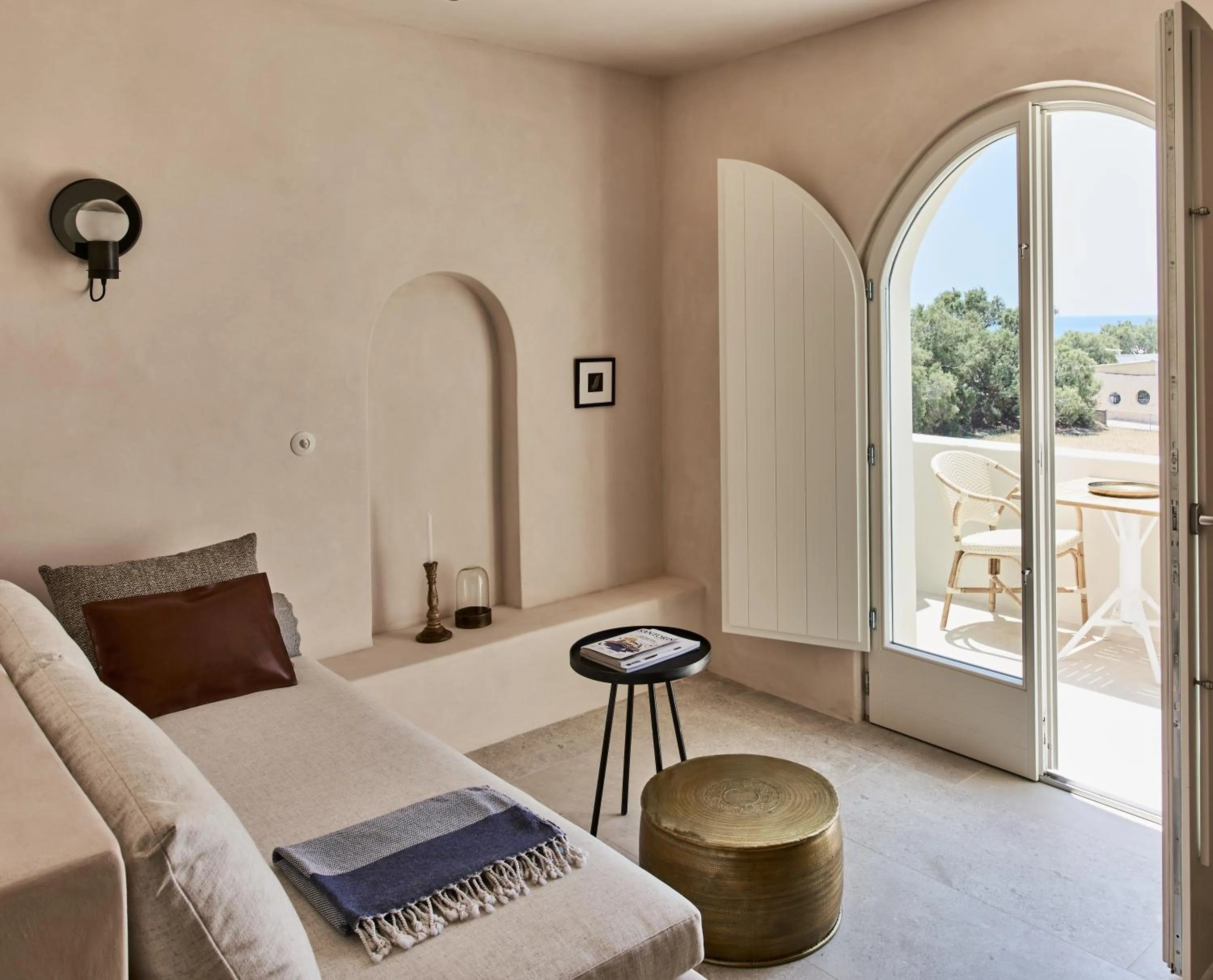 Patio, Bed in Istoria, a Member of Design Hotels