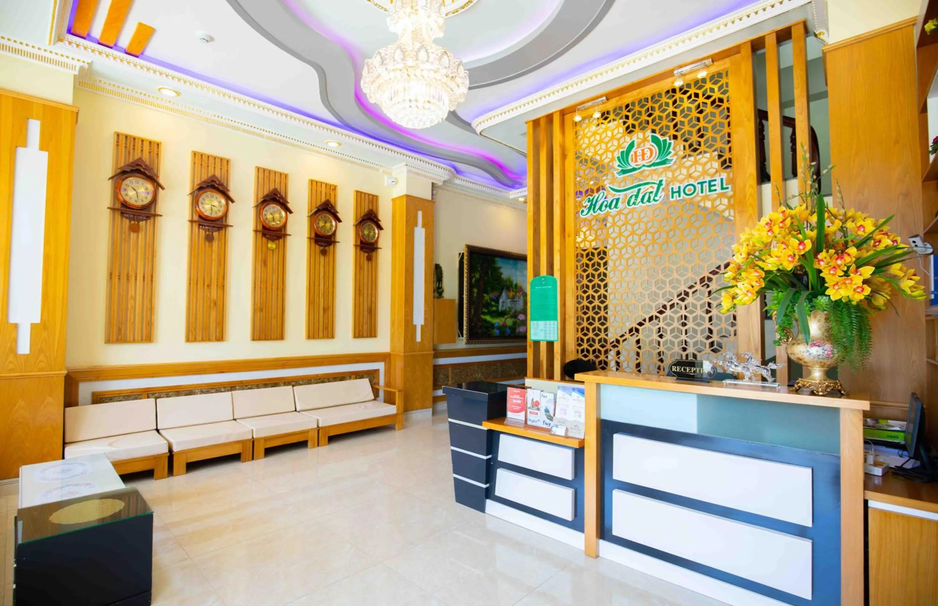 Lobby or reception in Hoa Dat Da Lat Hotel