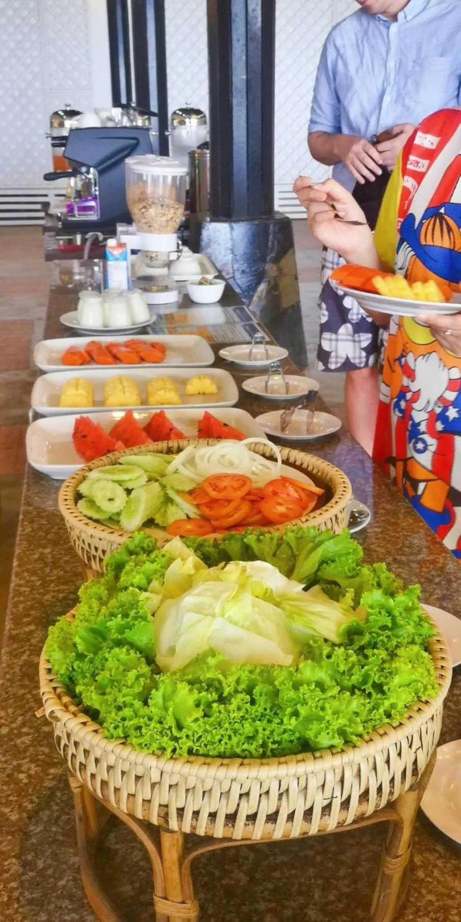 Buffet breakfast in Koh Mak Resort
