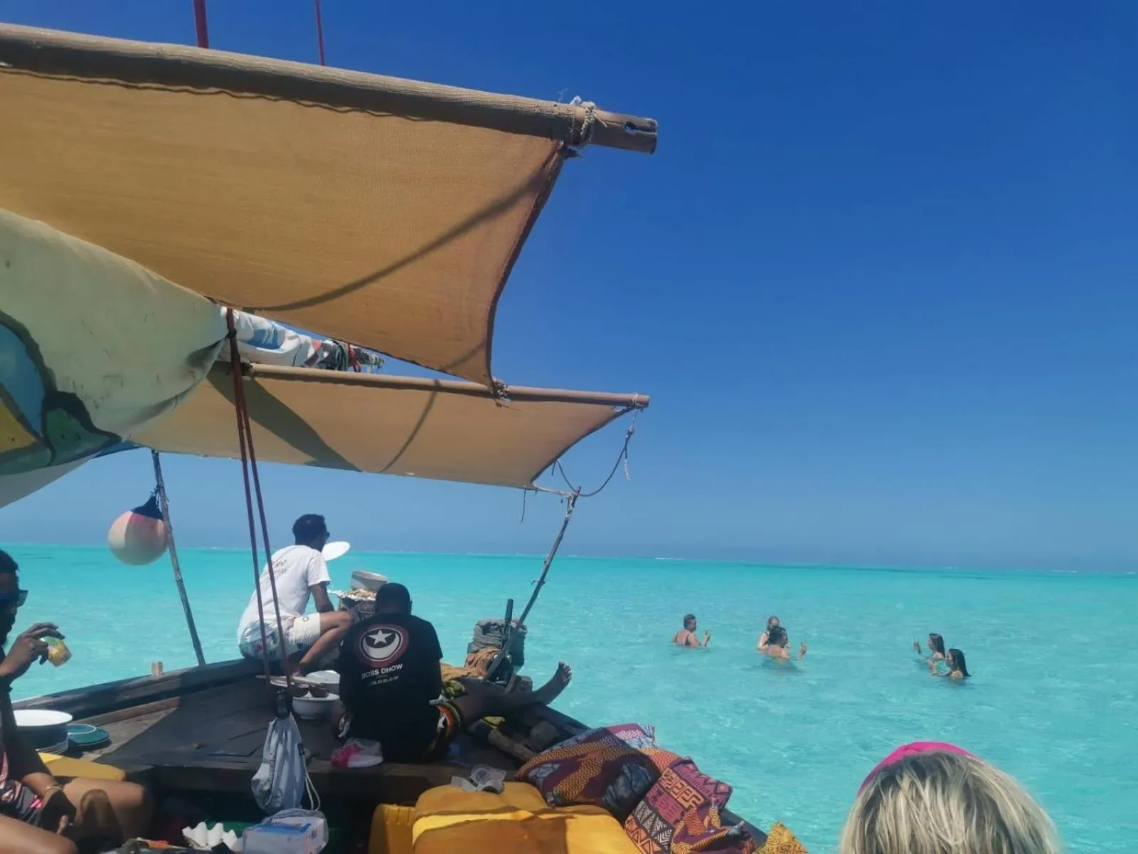People in Blue Palm Zanzibar