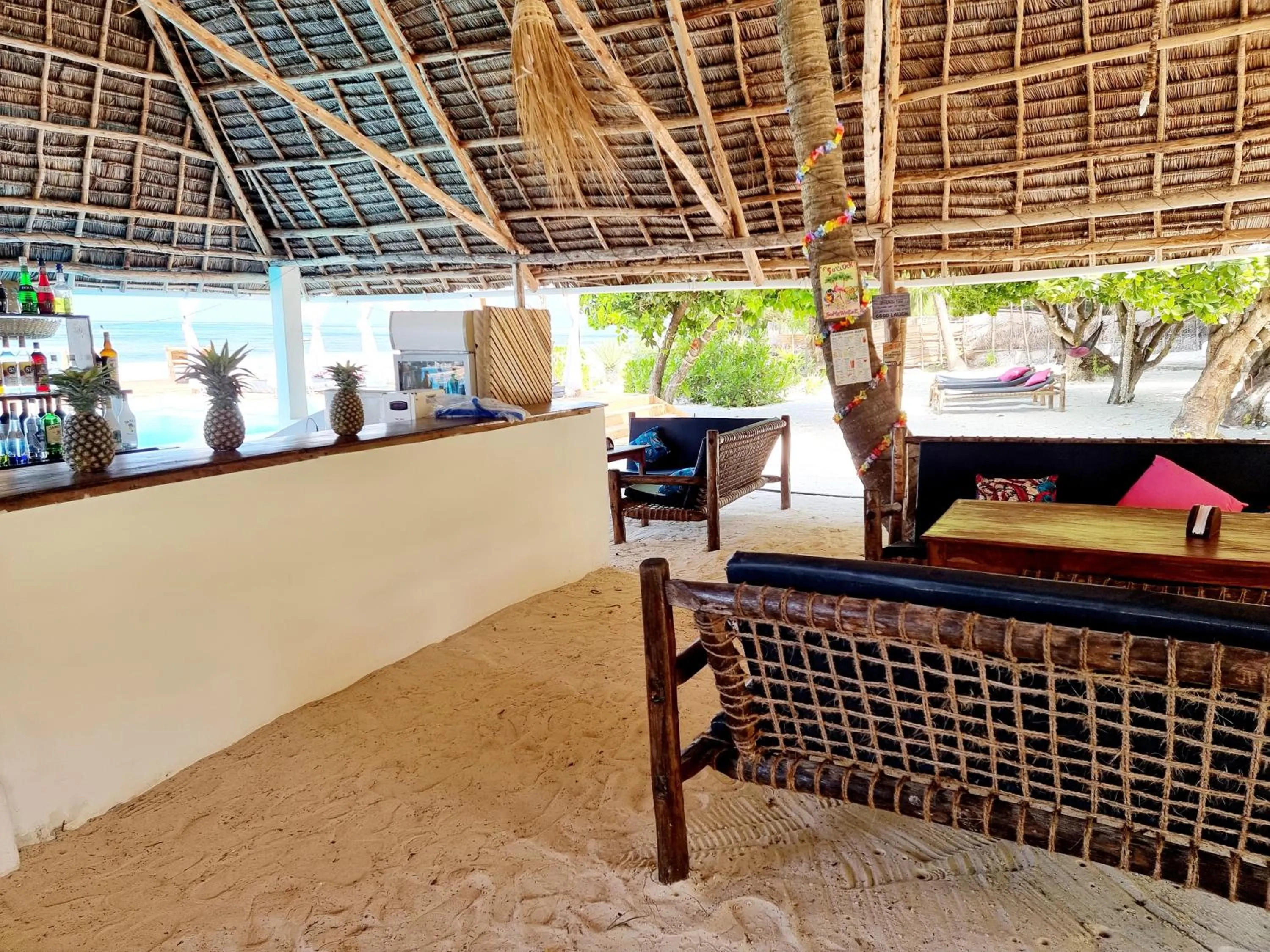 Seating area in Blue Palm Zanzibar