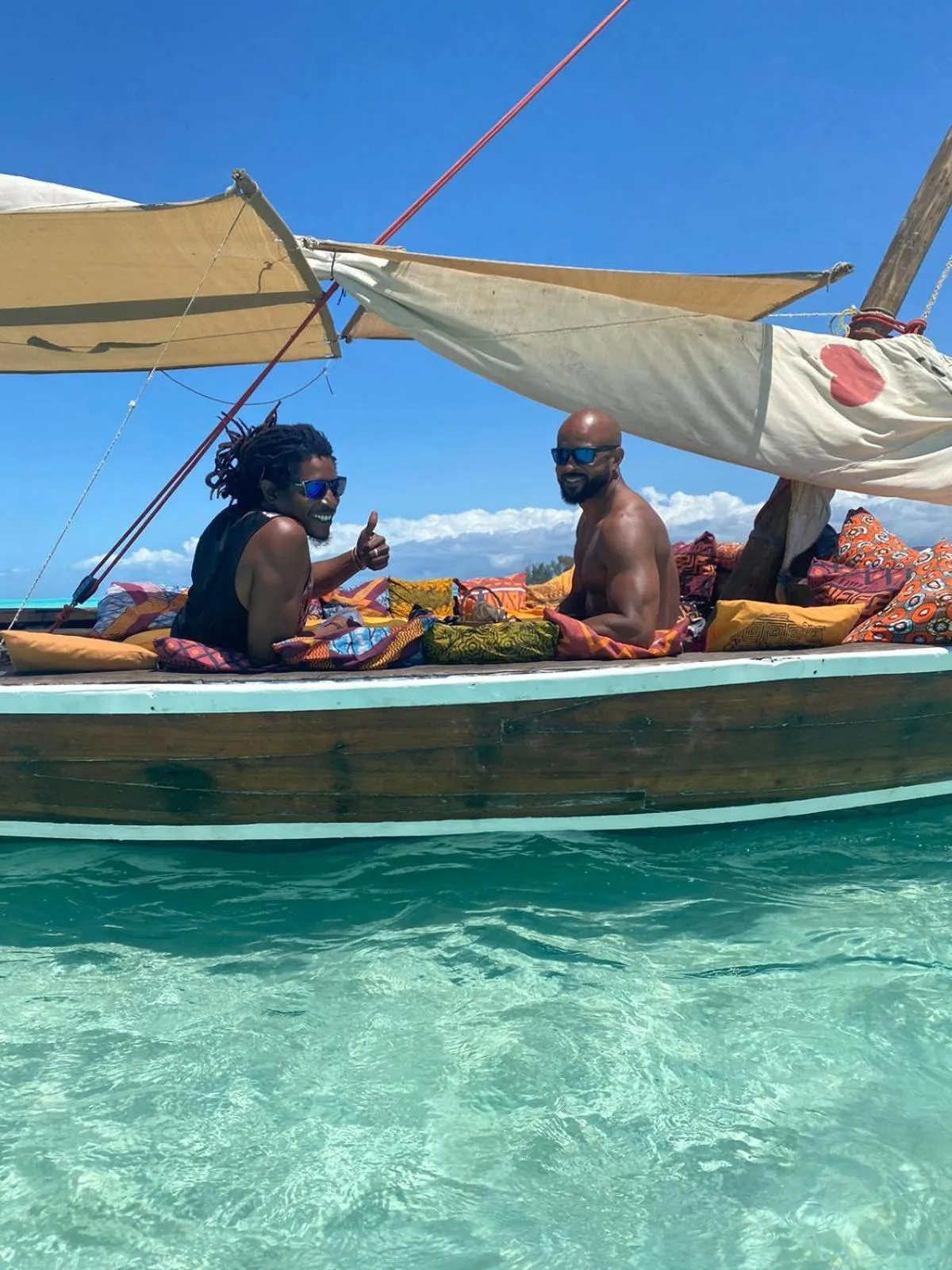 People in Blue Palm Zanzibar