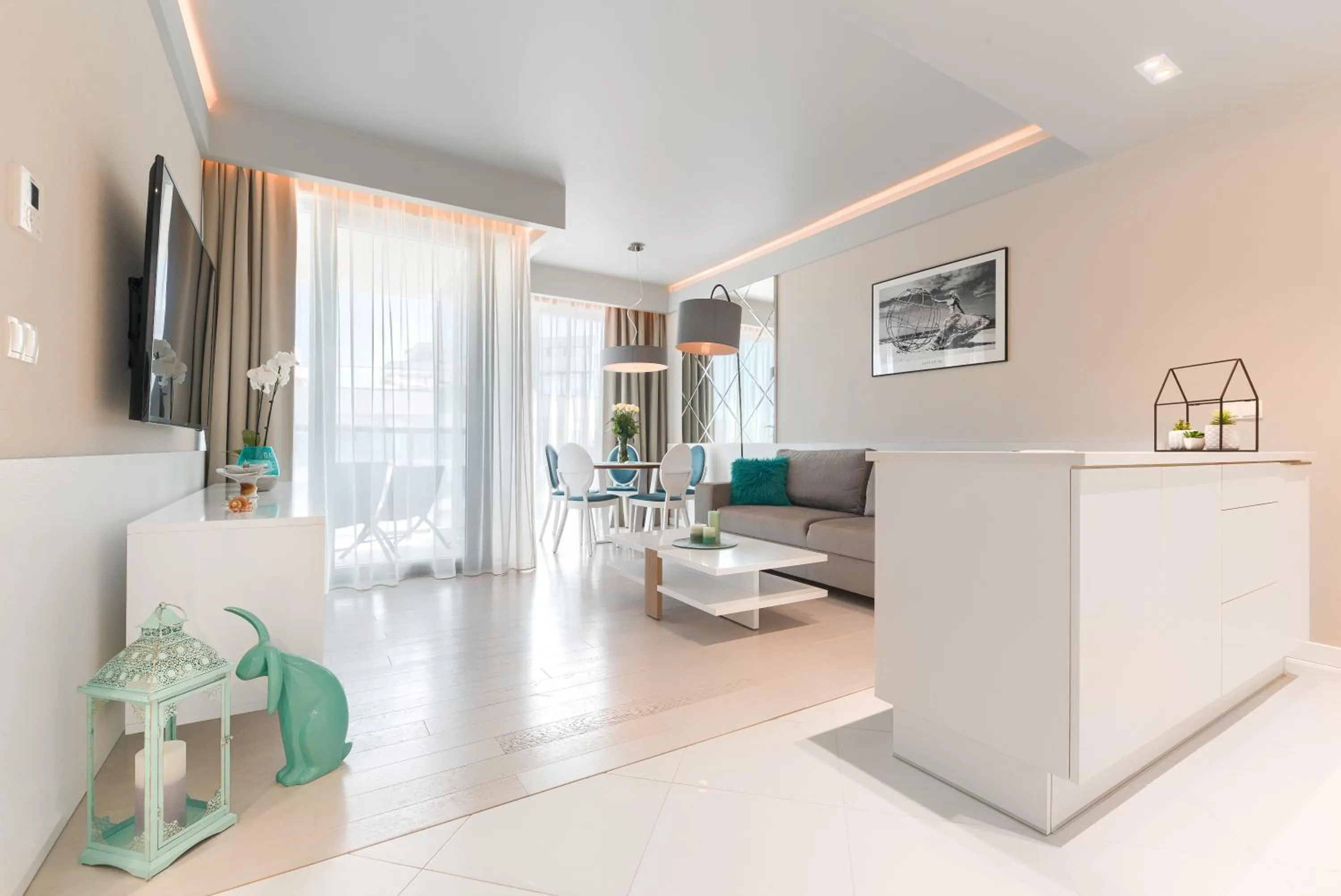 Living room in Dune Beach Resort