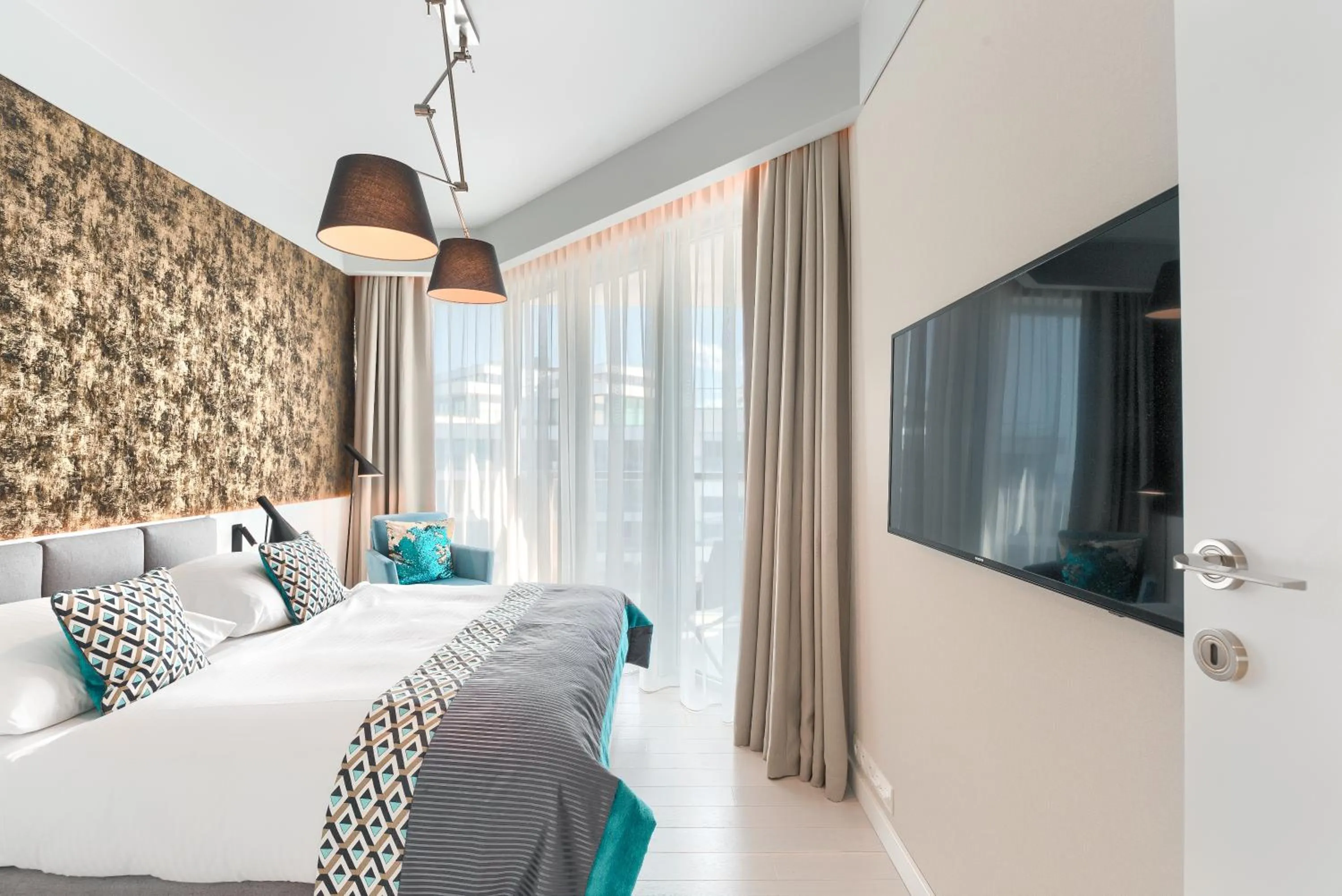 Bed in Dune Beach Resort