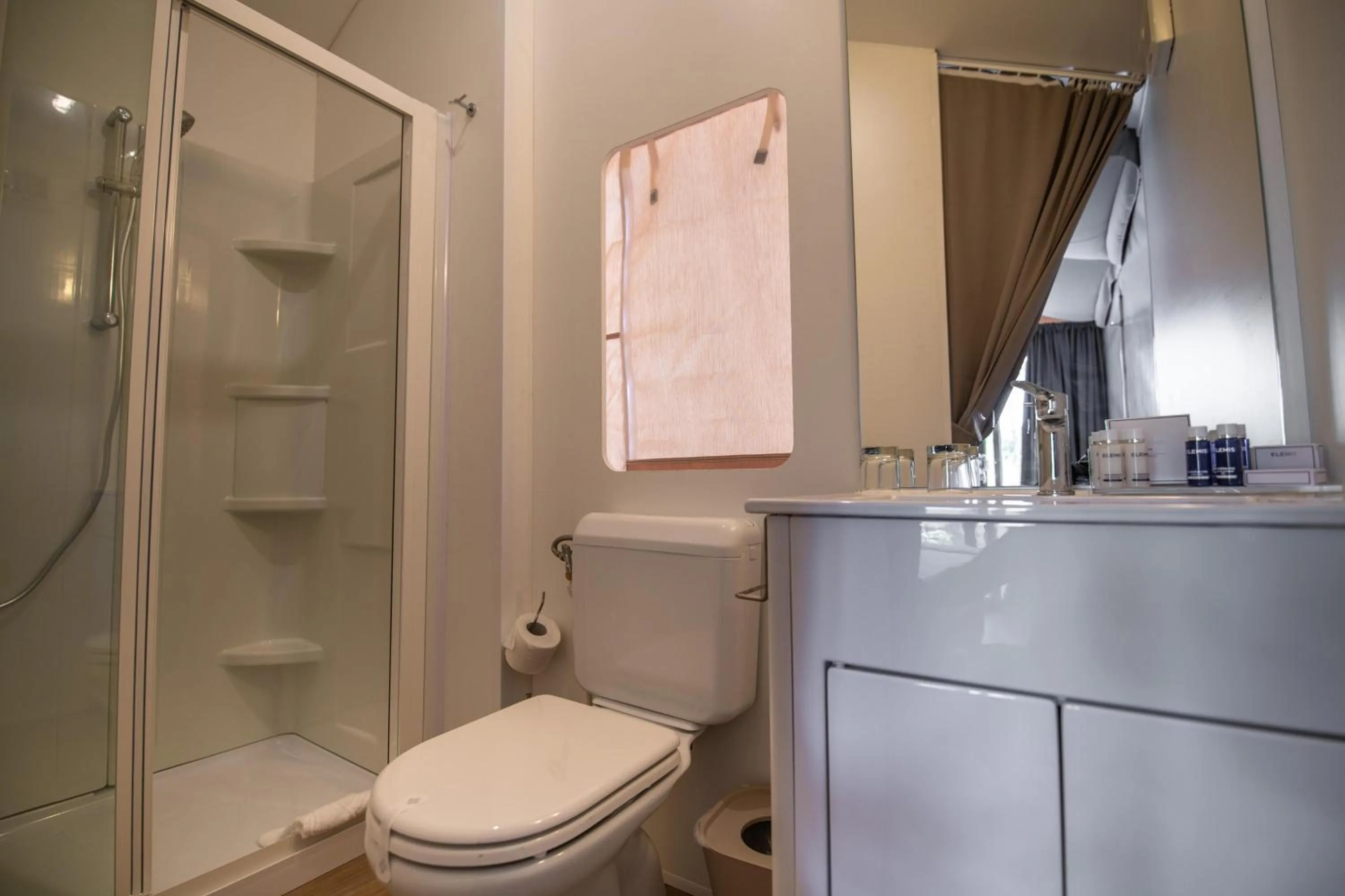 Shower in Arena One 99 Glamping