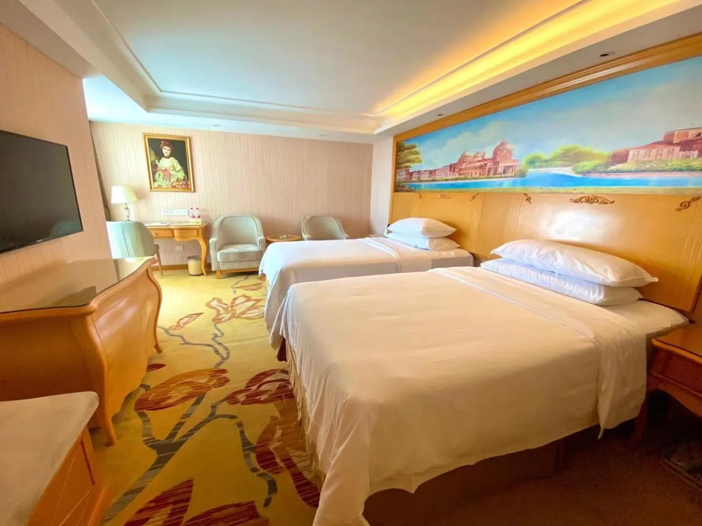 Bed in Vienna International Hotel Guangdong Foshan Shunde Ronggui
