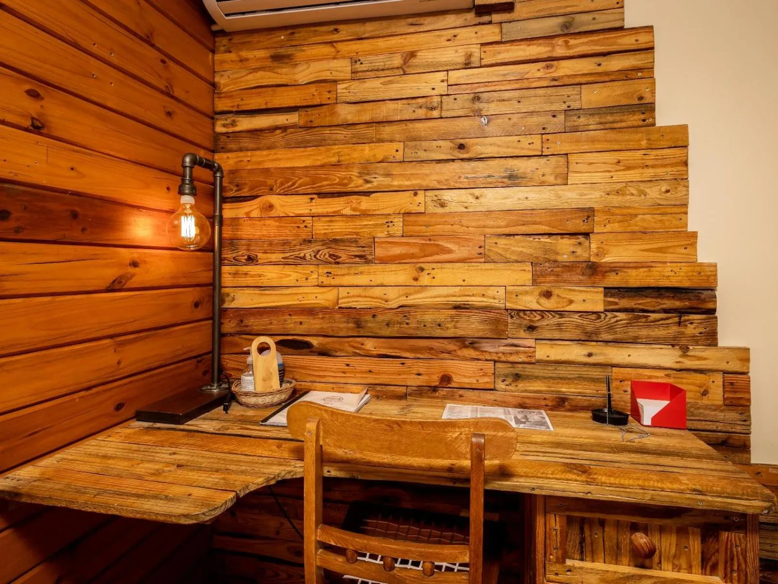 Decorative detail in The Log Collective