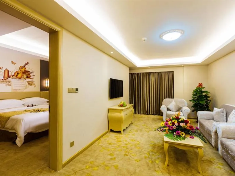 Bed in Vienna International Hotel Guangdong Zhengjiang Renming Avenue Middle Road