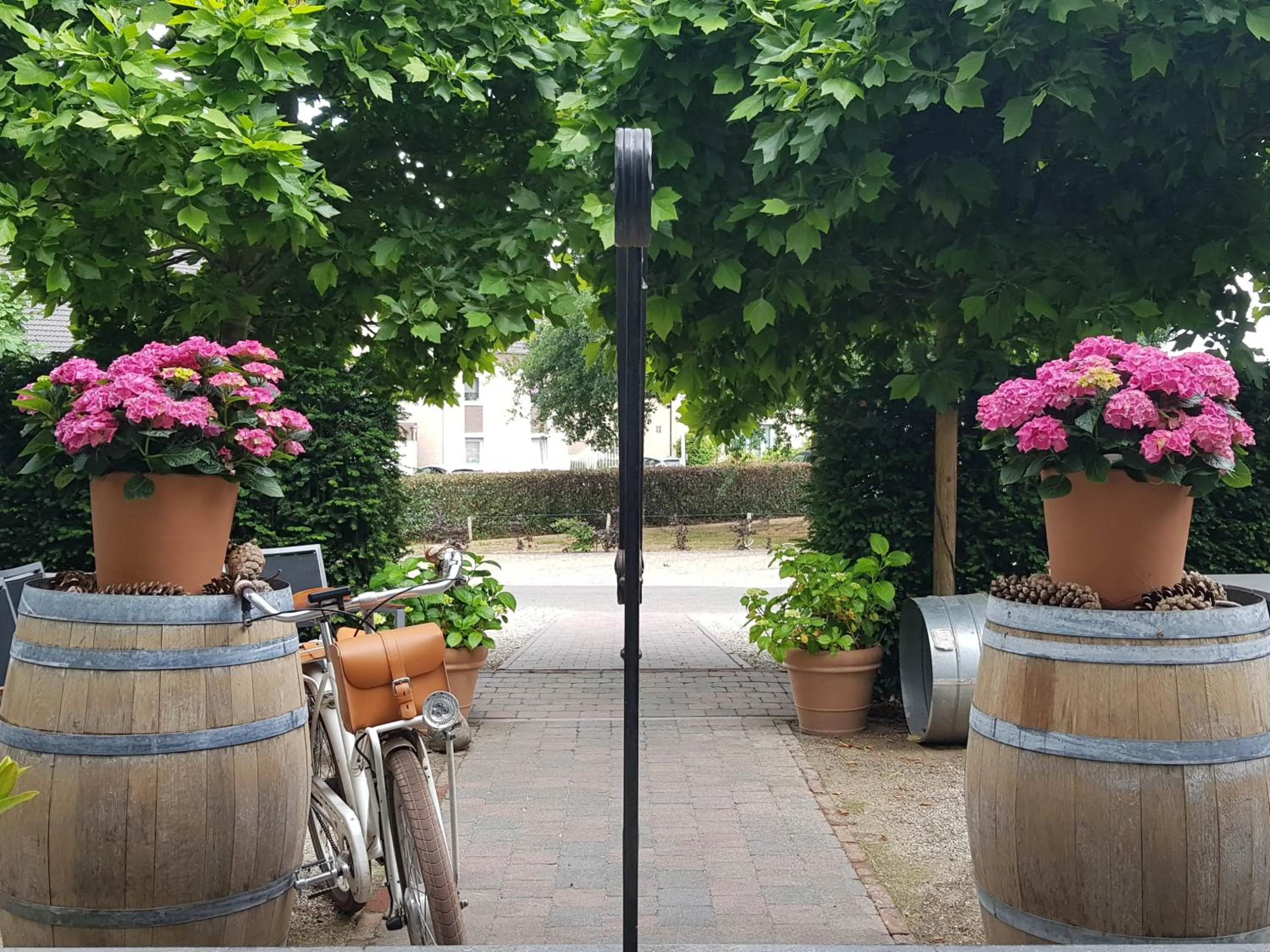 Patio in Hotel Au Nom De Dieu