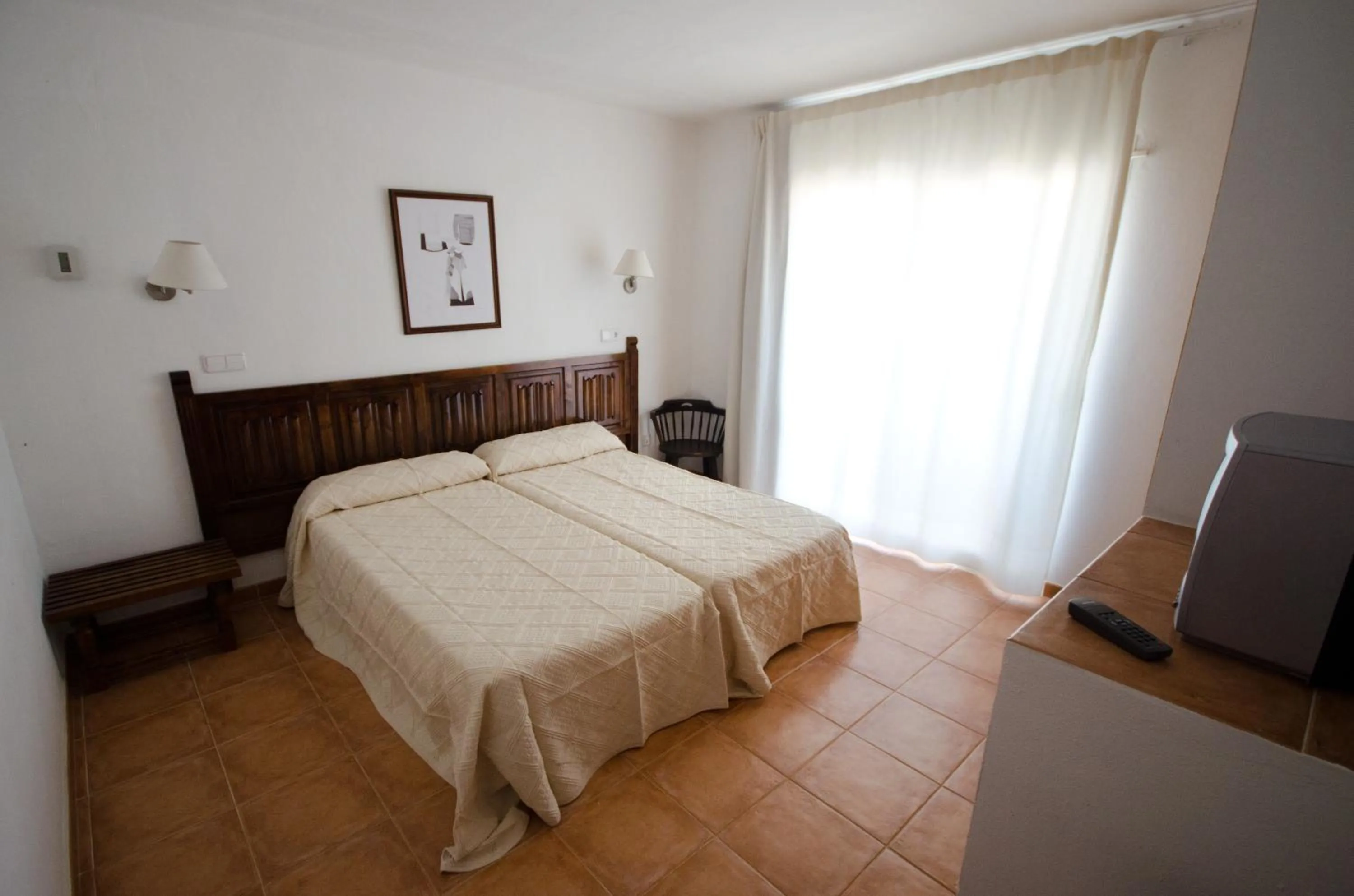 Bed in Hotel Club Can Jordi