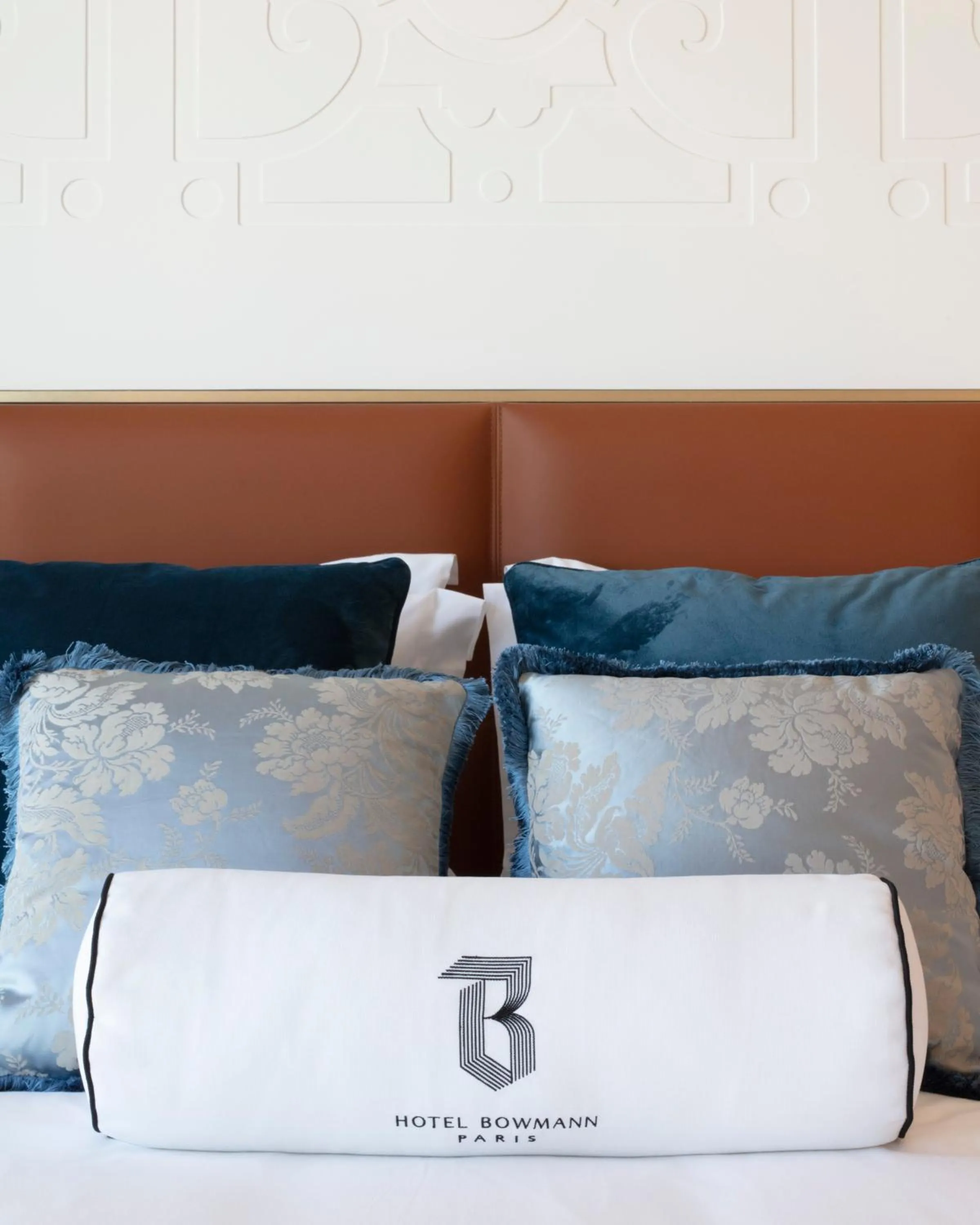 Decorative detail, Bed in Hotel Bowmann