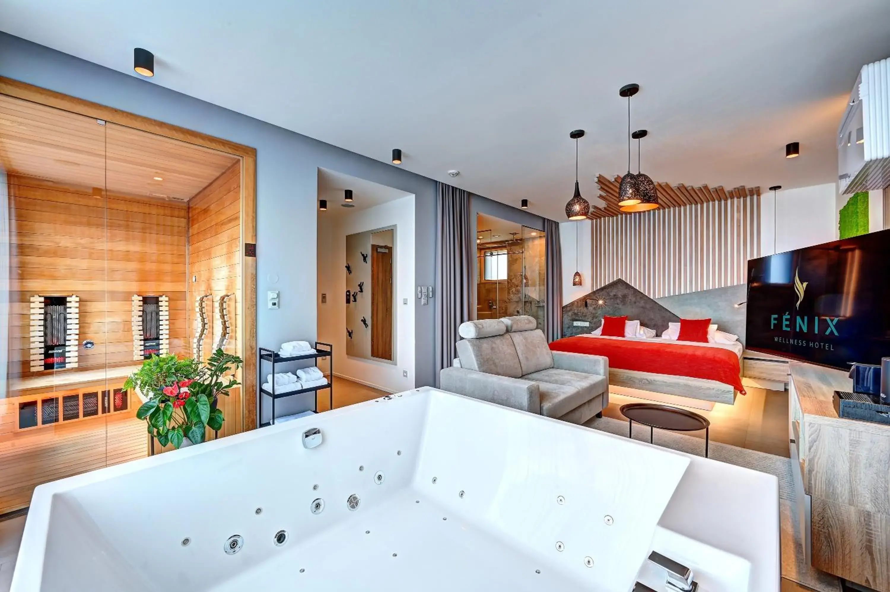 Suite with Sauna and Terrace - Adults Only in Wellness Hotel Fénix Suite with Sauna and Terrace - Adults Only in Wellness Hotel Fénix